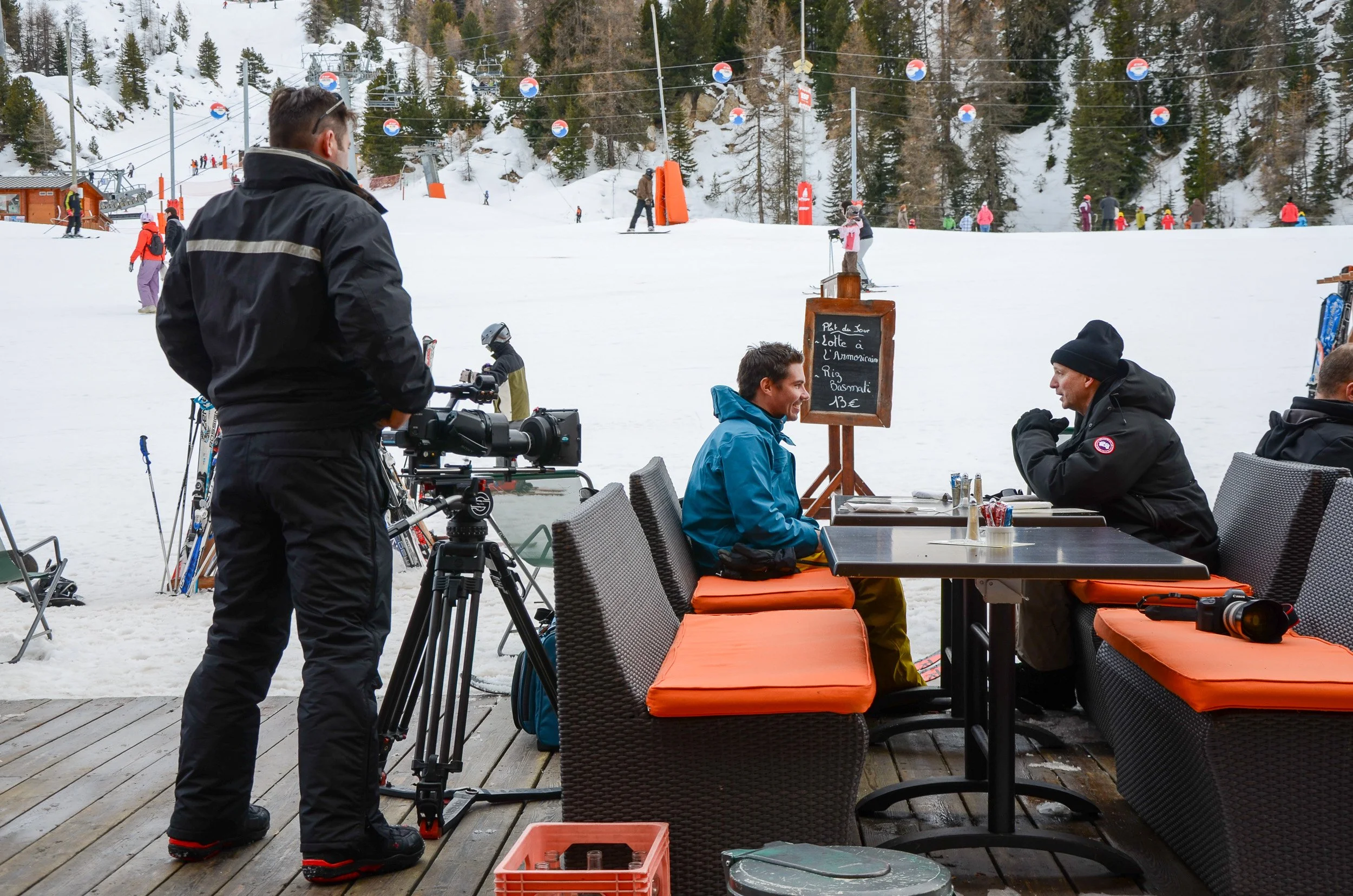 Lunch break in the mountains