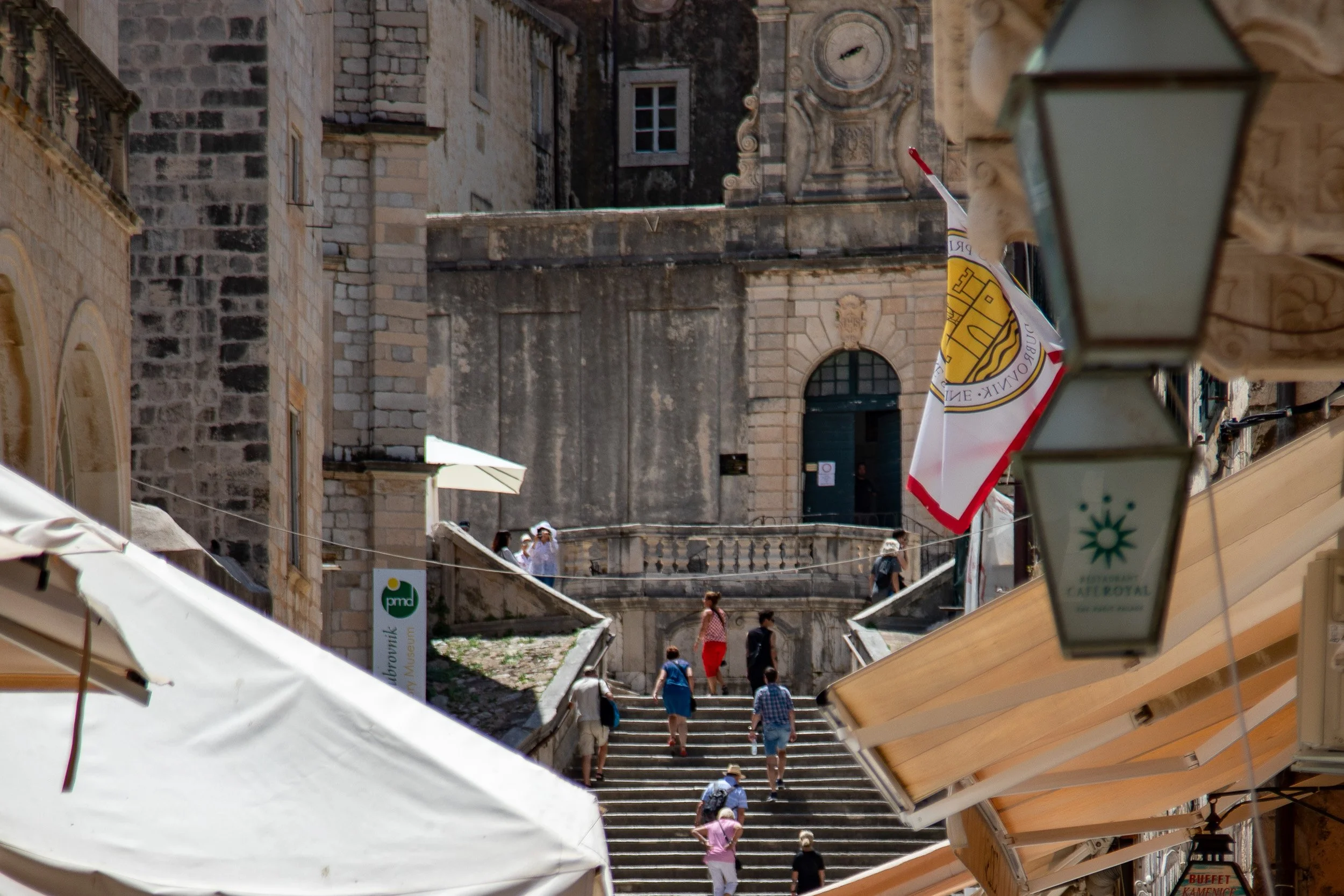 St. Ignatius stairs from afar