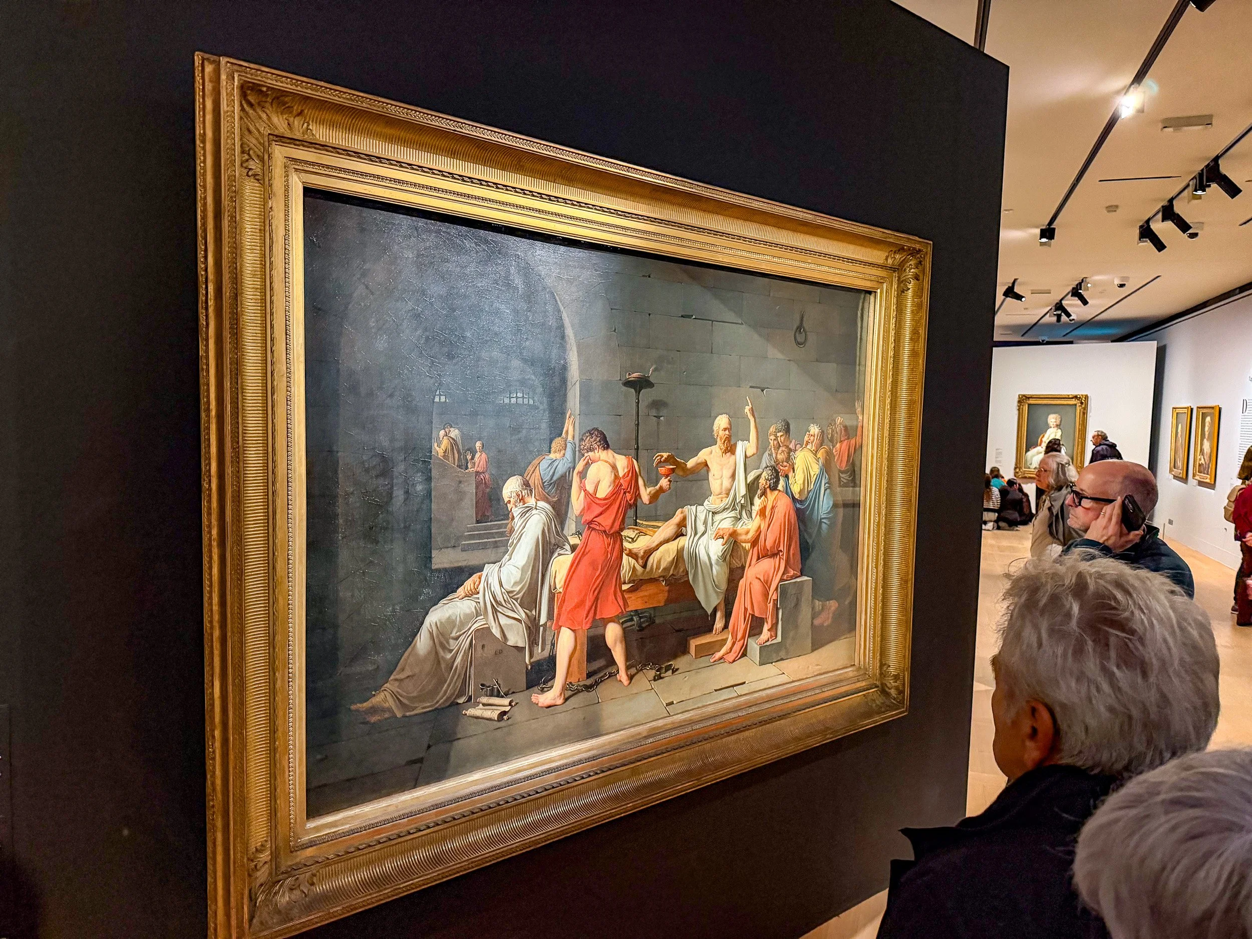 Jacques Louis David at Le Louvre - The Death of Socrates. 