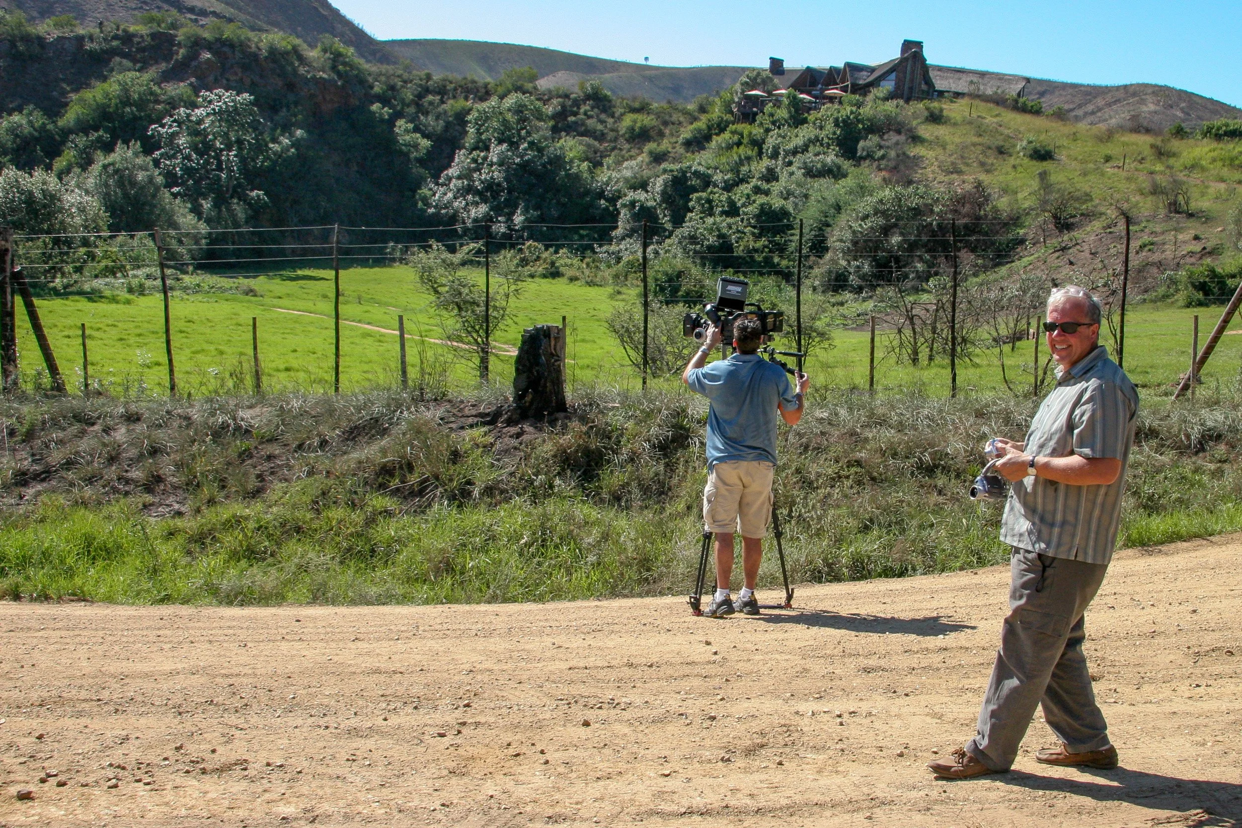 Neil checking on progress