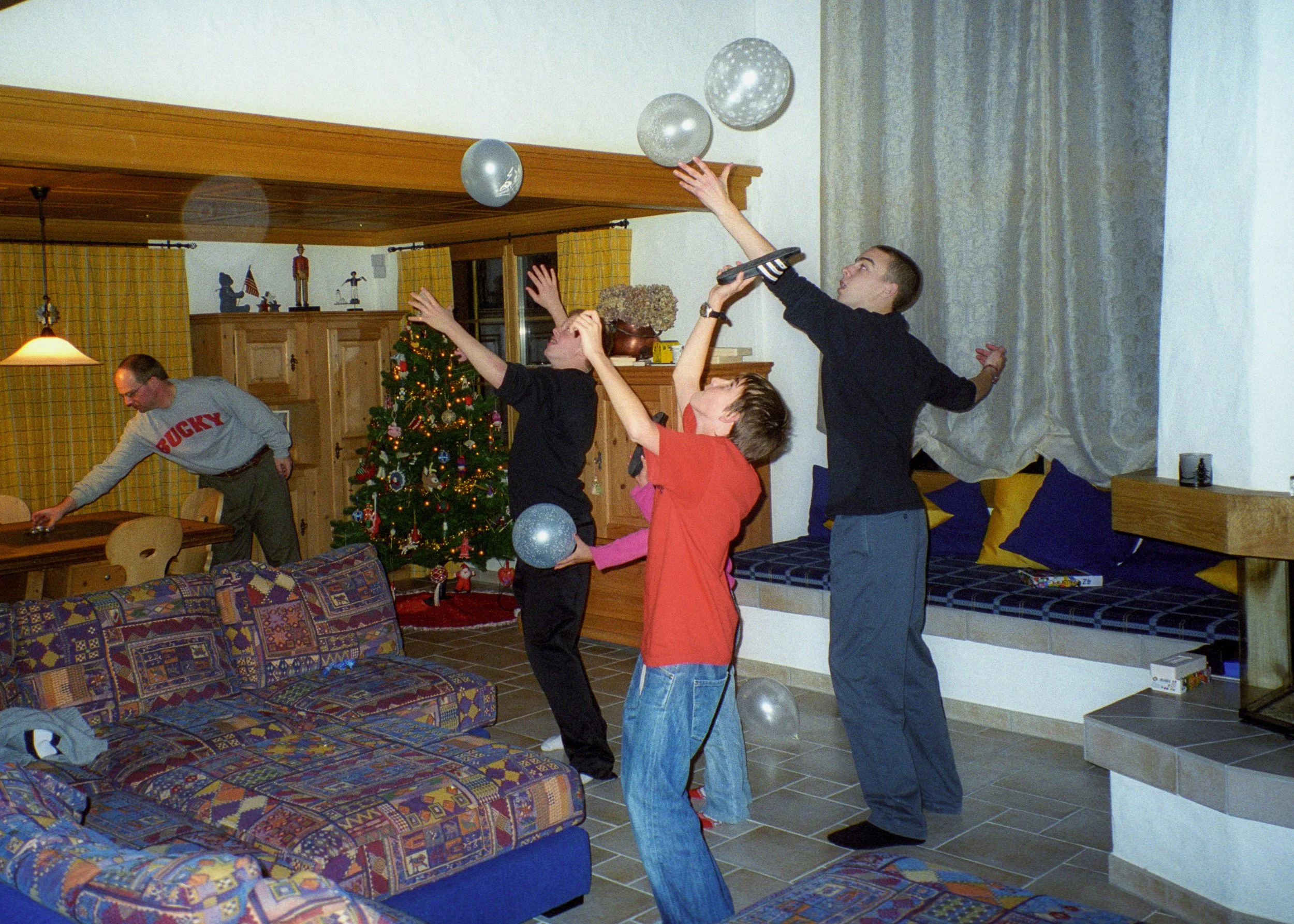 Celebrating at the chalet