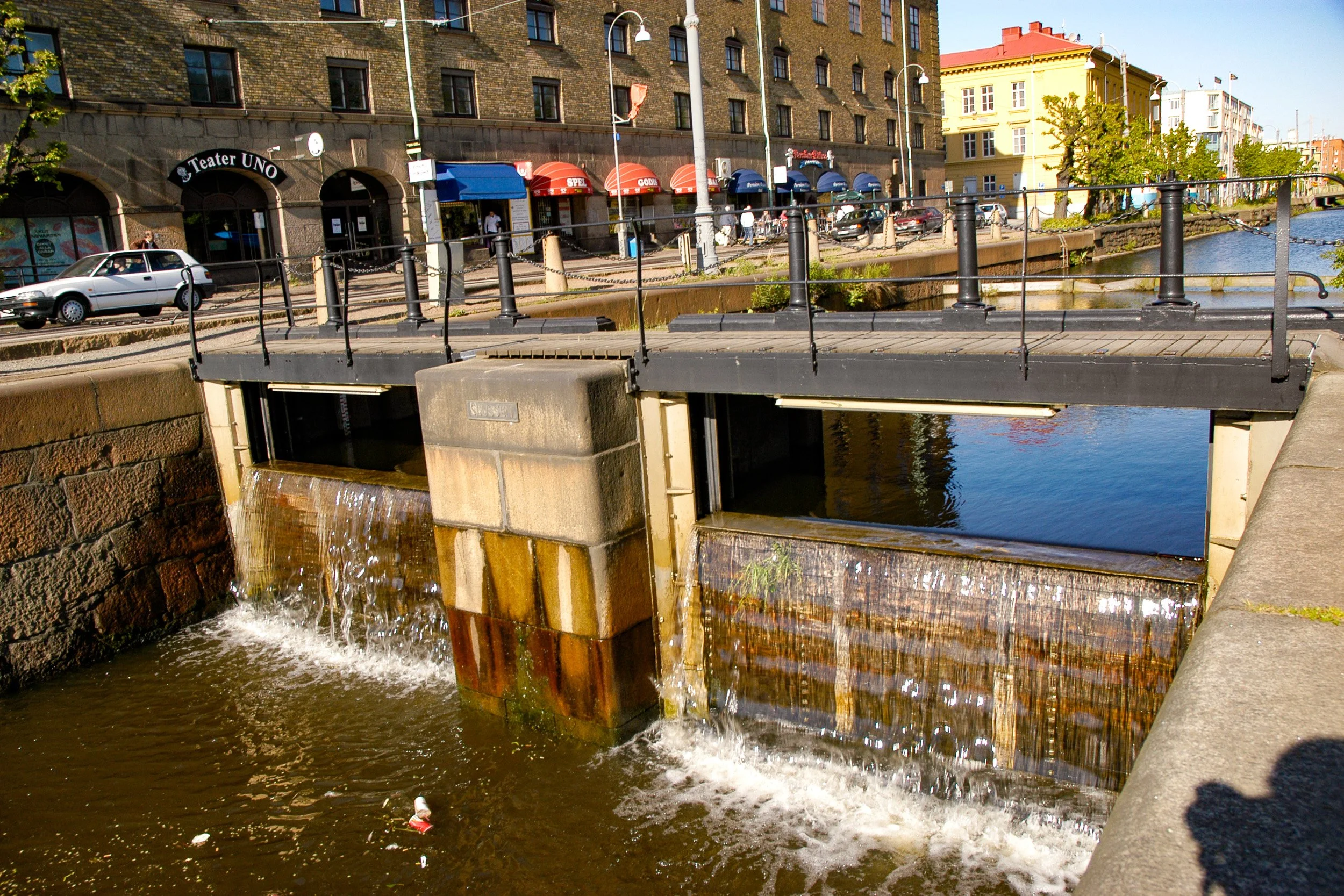 Canal and dam in Gothenburg