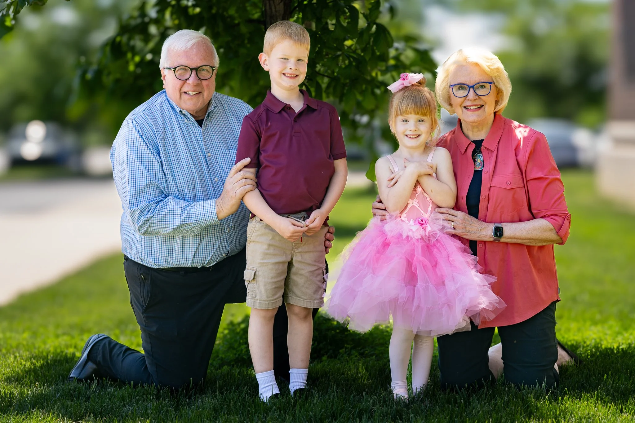 Cheering on the grandkids