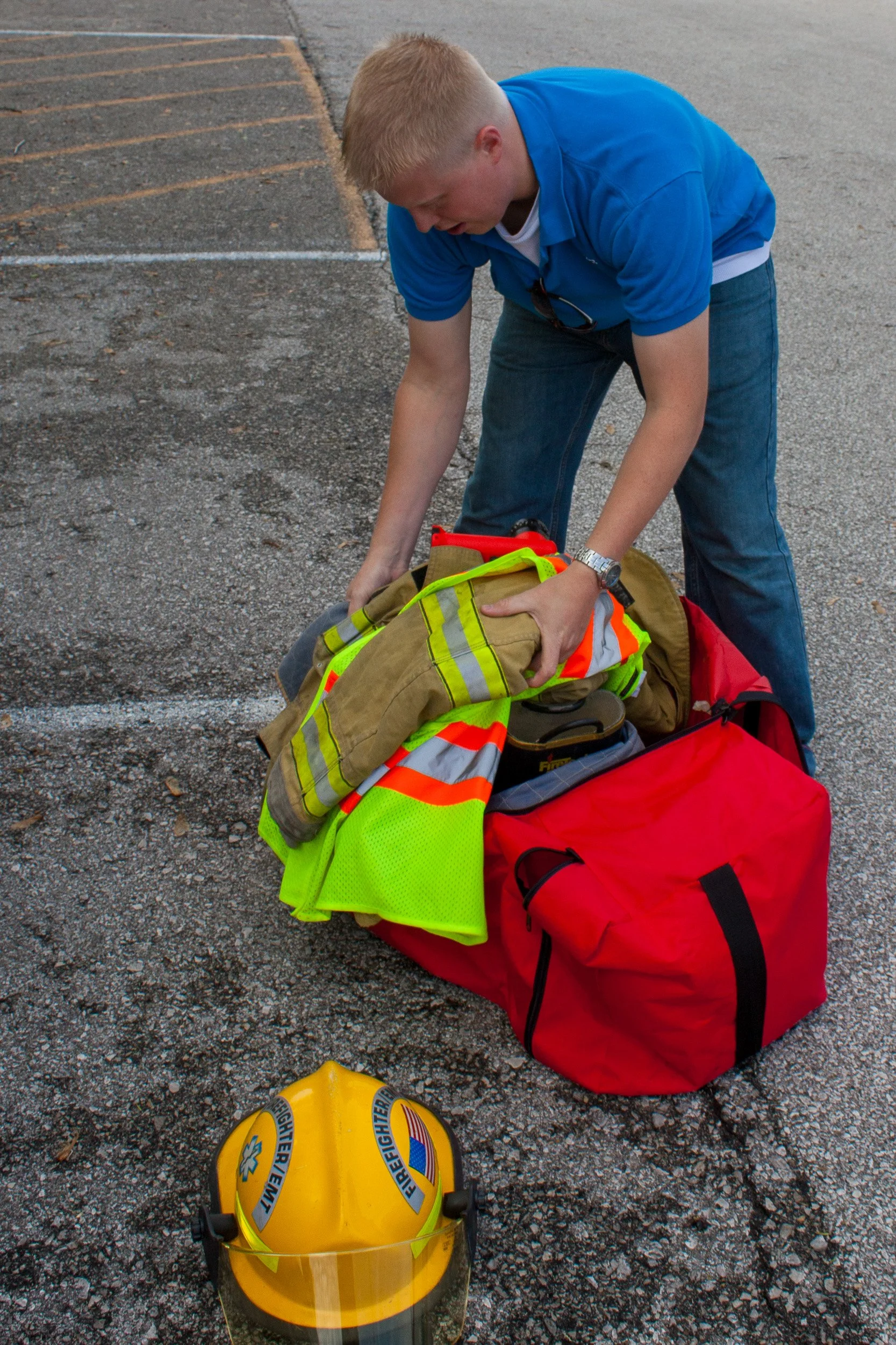 Noah gathers his gear.jpg