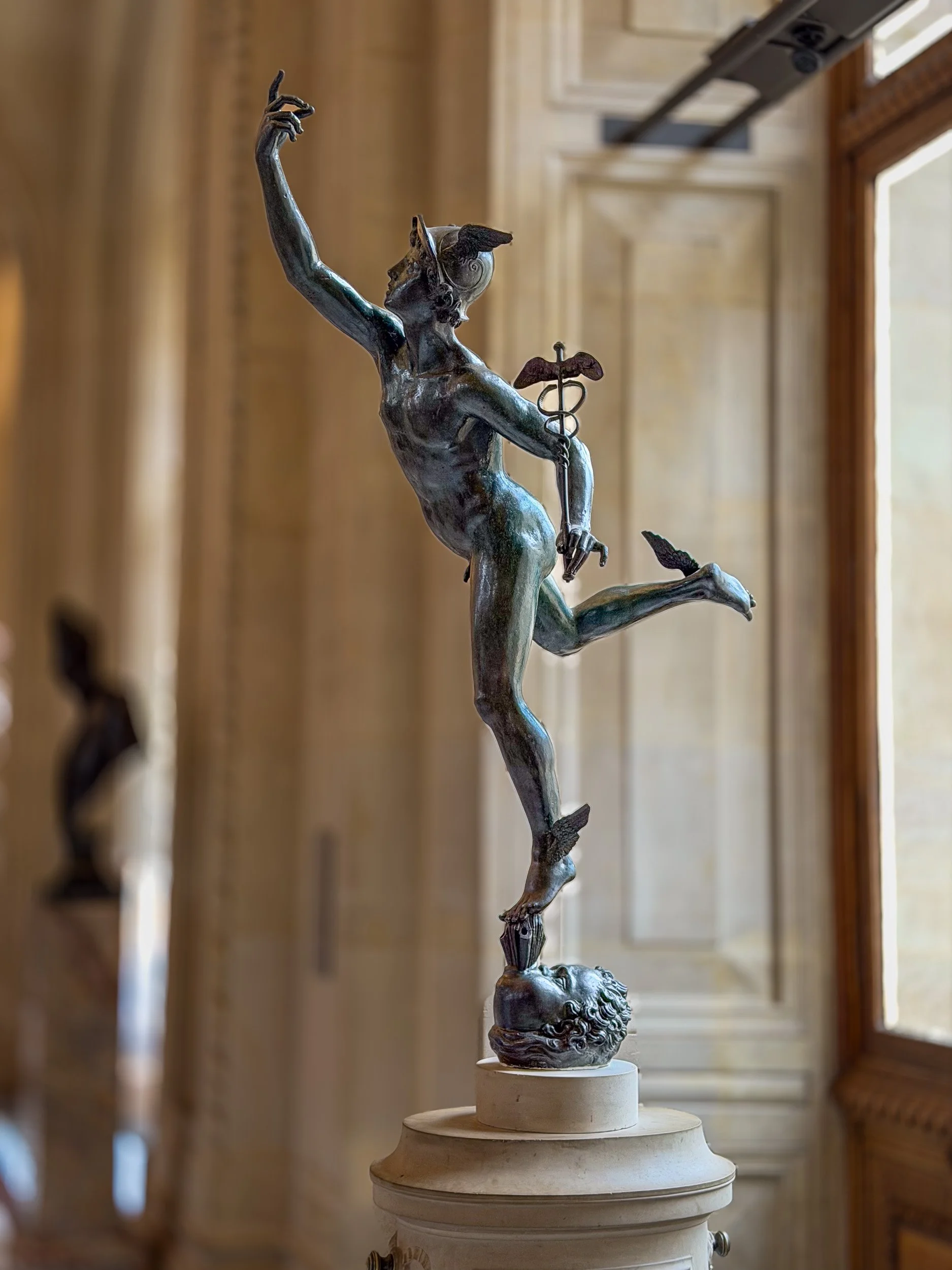 Mercury by Giambologna. 