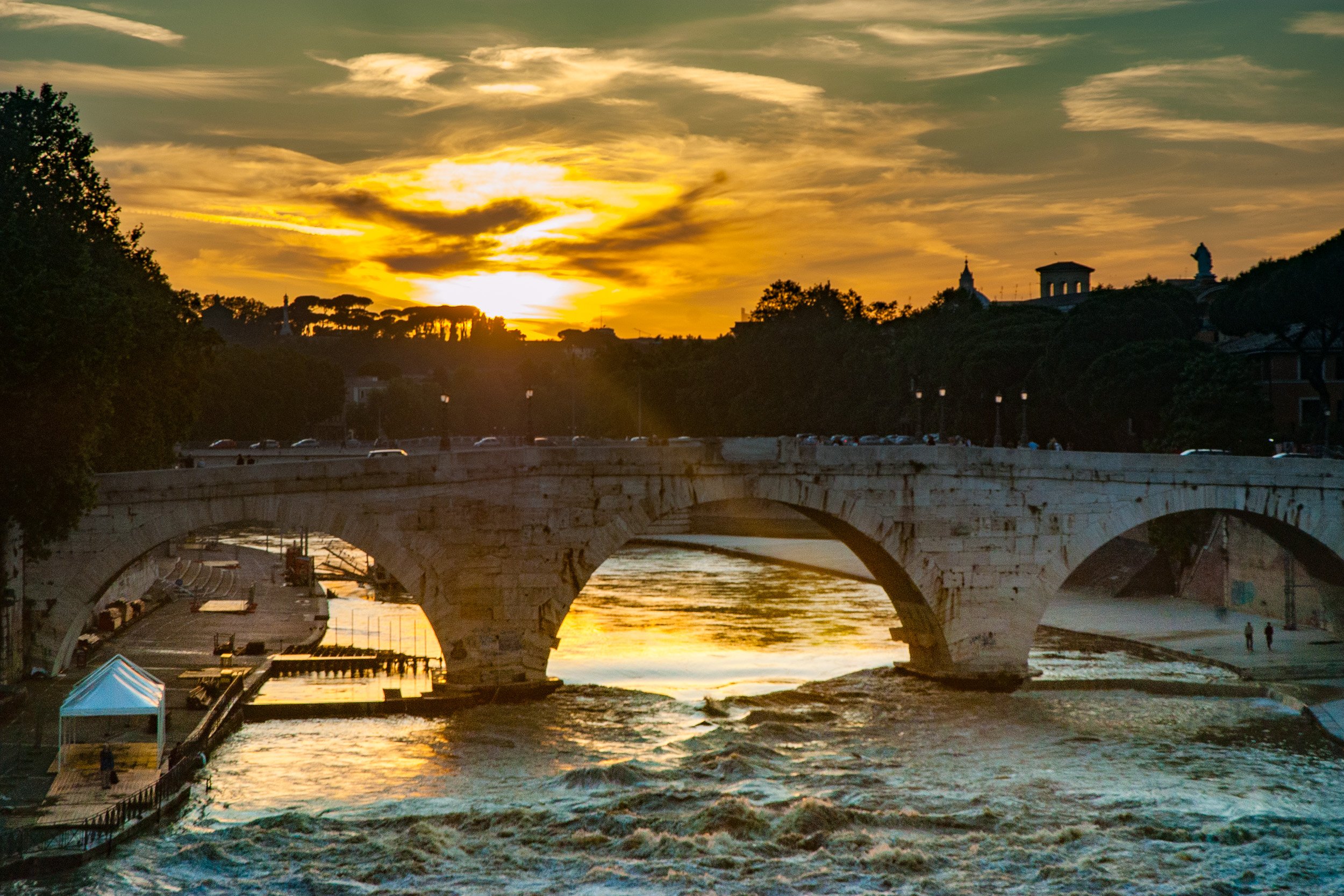 Ponte Cestio over the Tiber - Rome