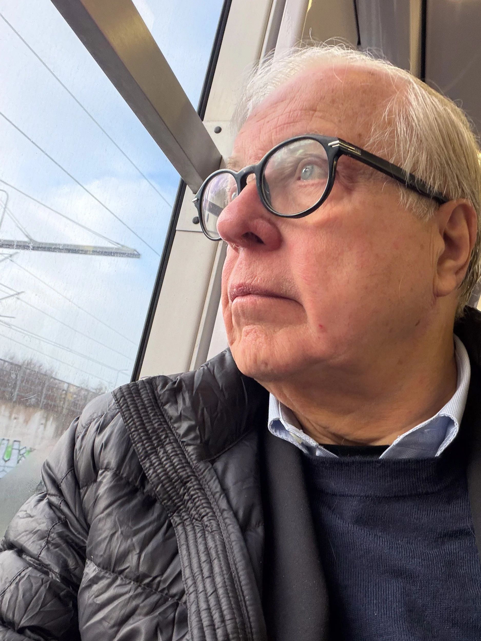 This is a man riding the RER to the airport, contemplating the chaos that awaits at Charles de Gaulle, and then the ride home to a snowy Milwaukee.