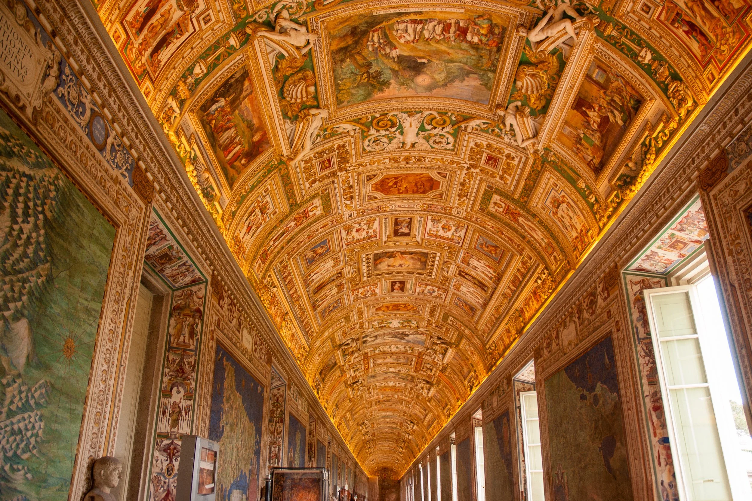 Vatican map room ceiling