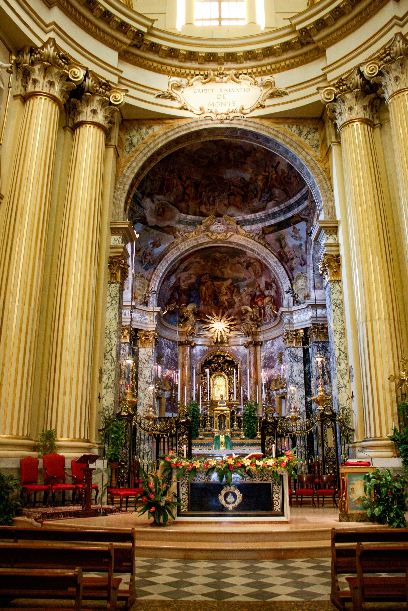 Mass has just ended at St. Maria de Luca.