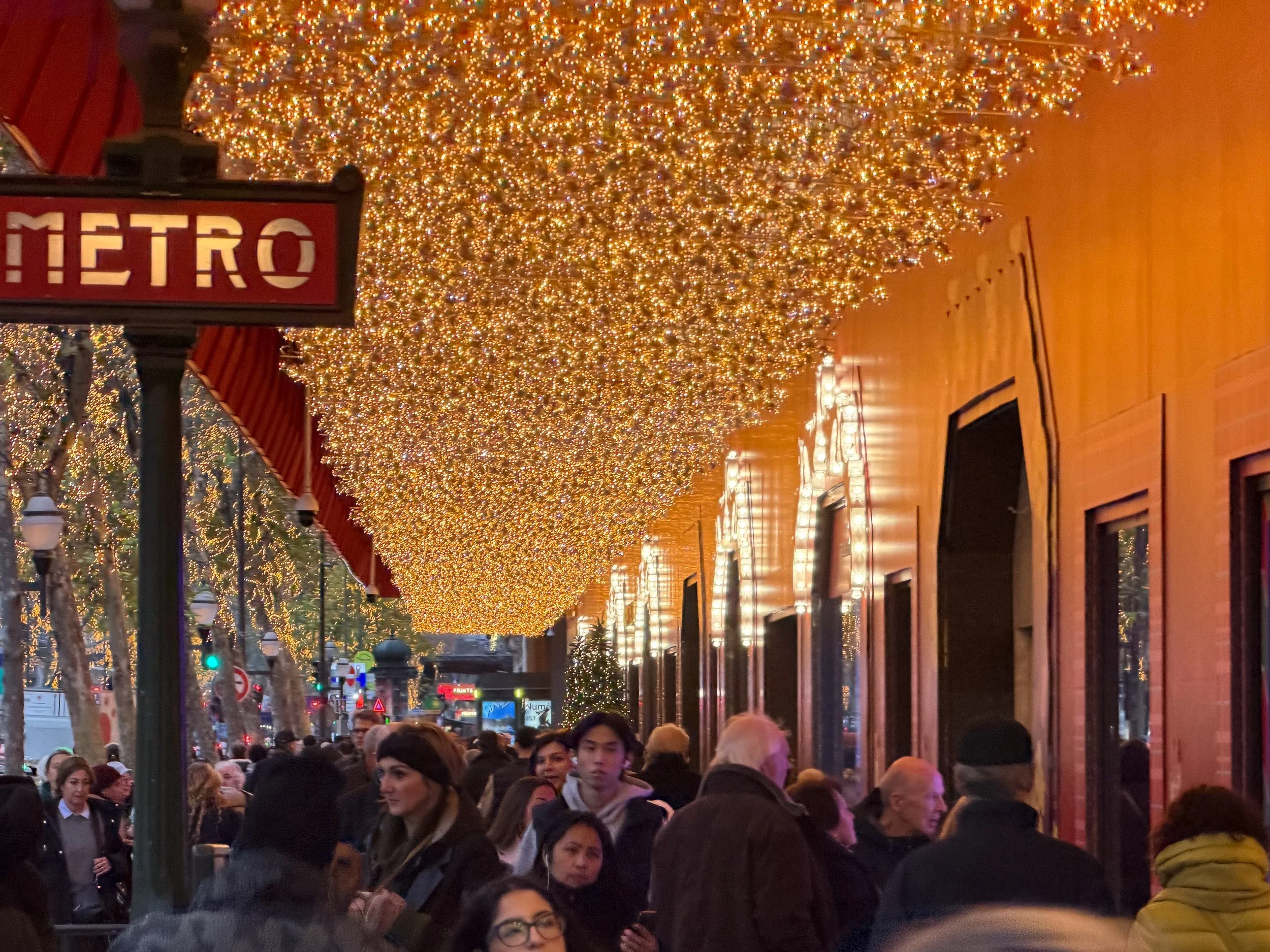 Throngs of holiday shoppers.