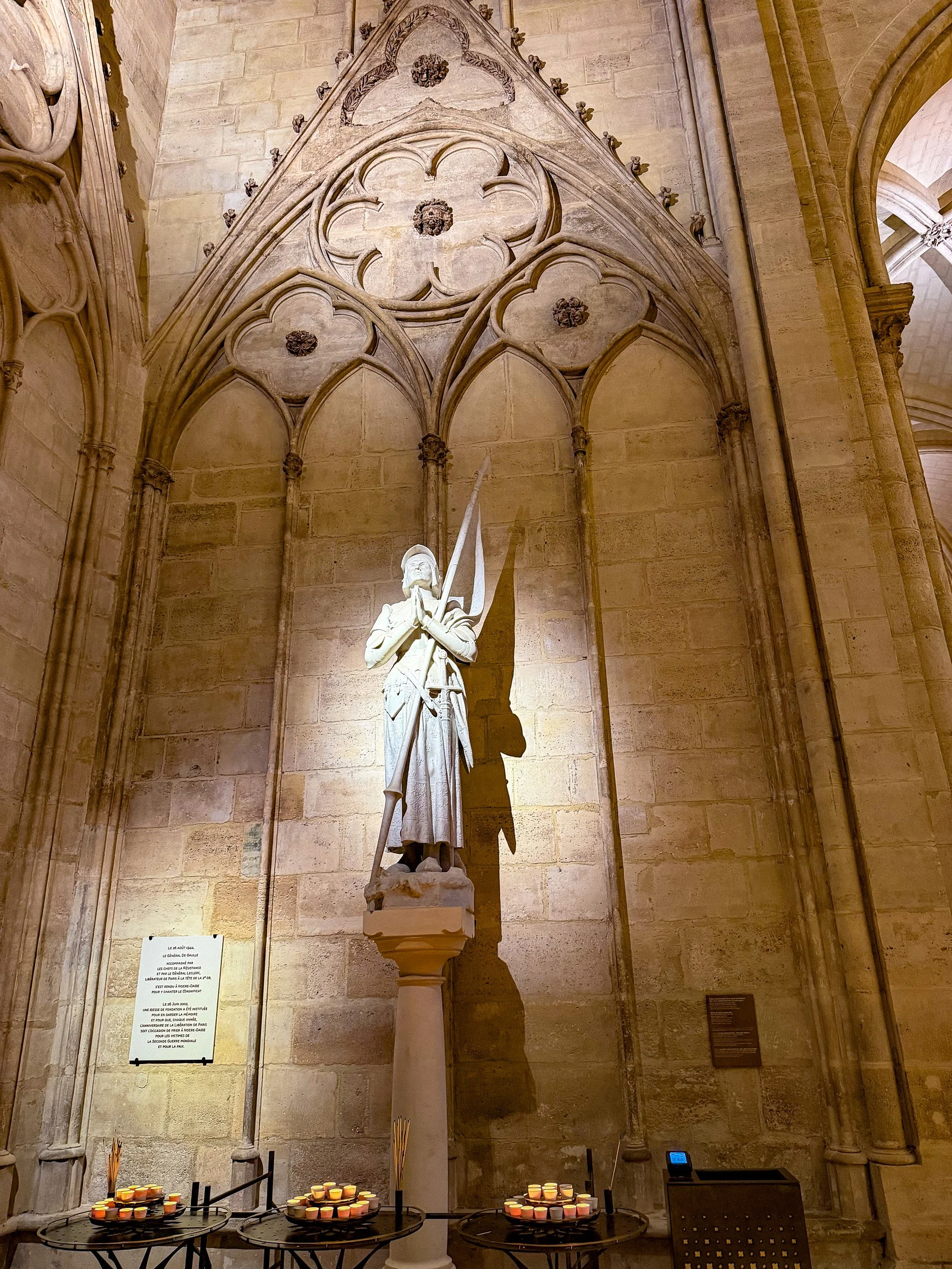 Notre Dame sculpture.