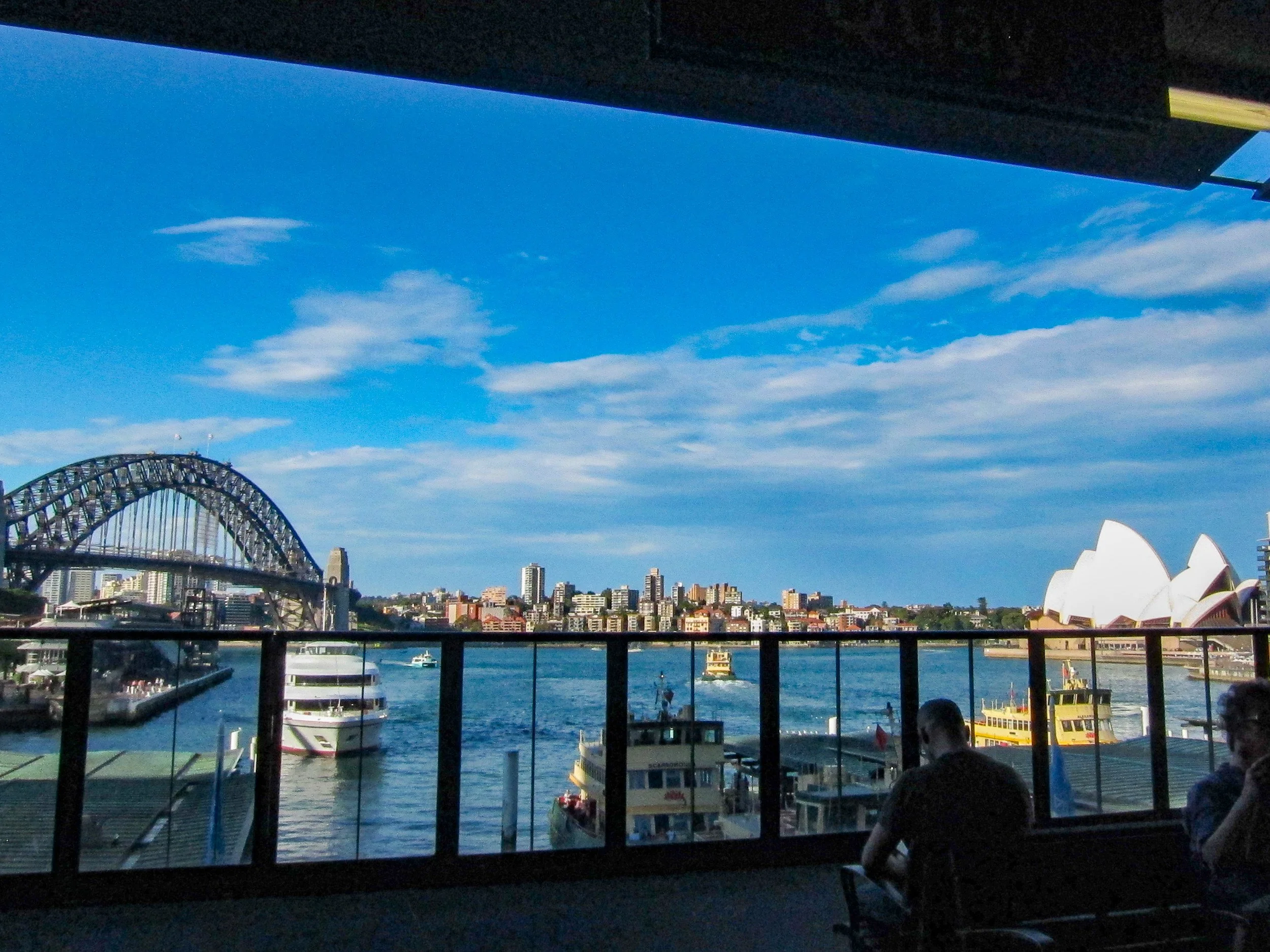 Sydney harbor from the ferry terminal