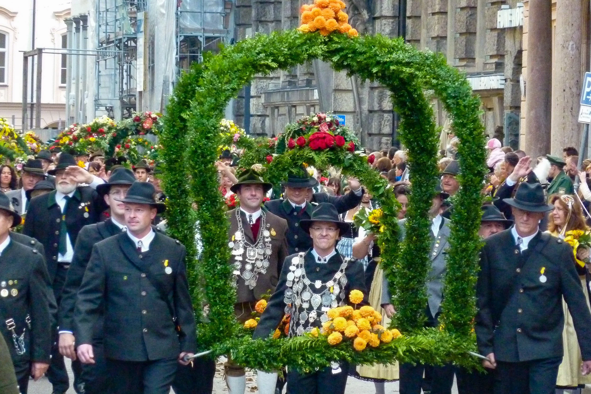 Oktoberfest parade finery