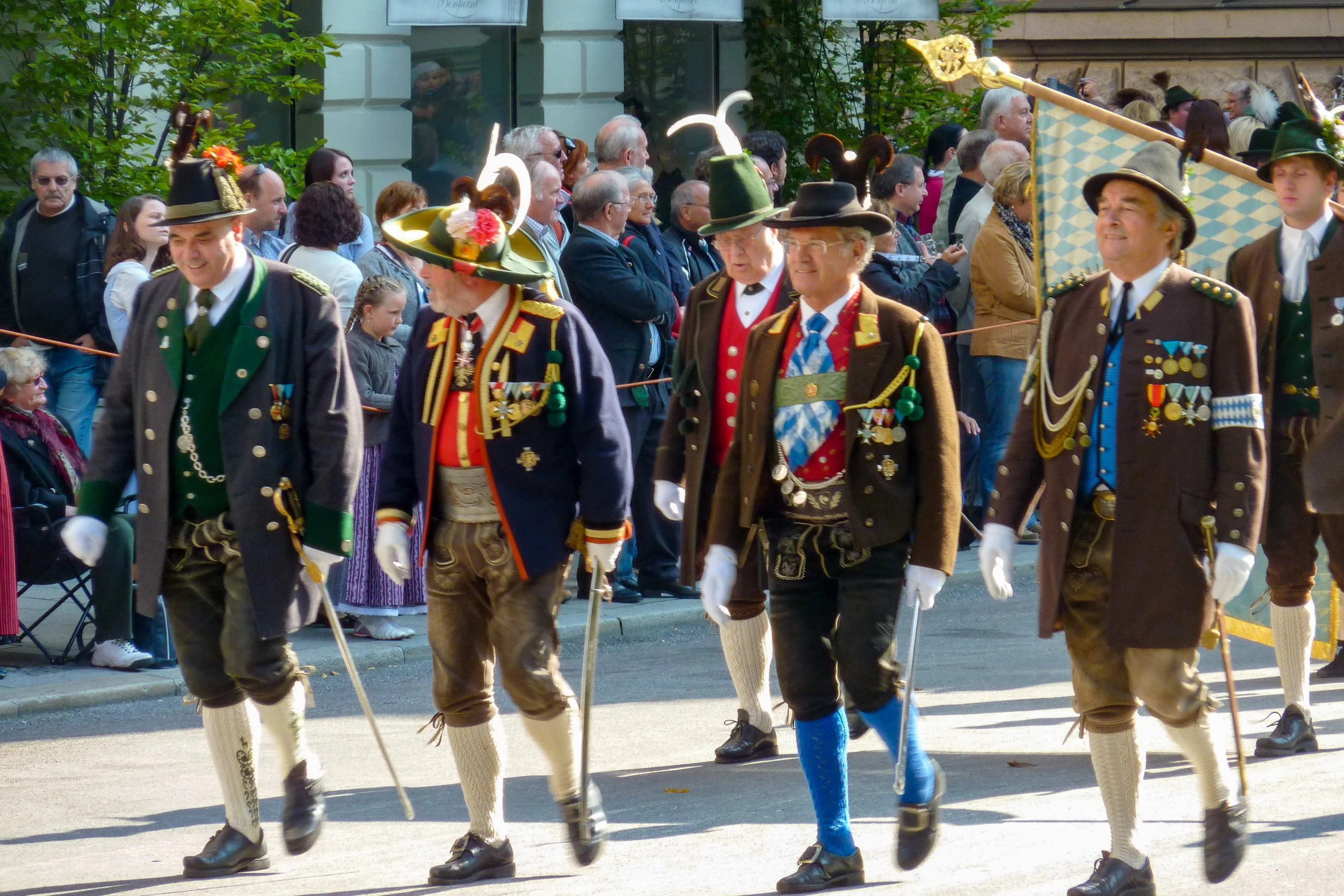 Oktoberfest parade marchers
