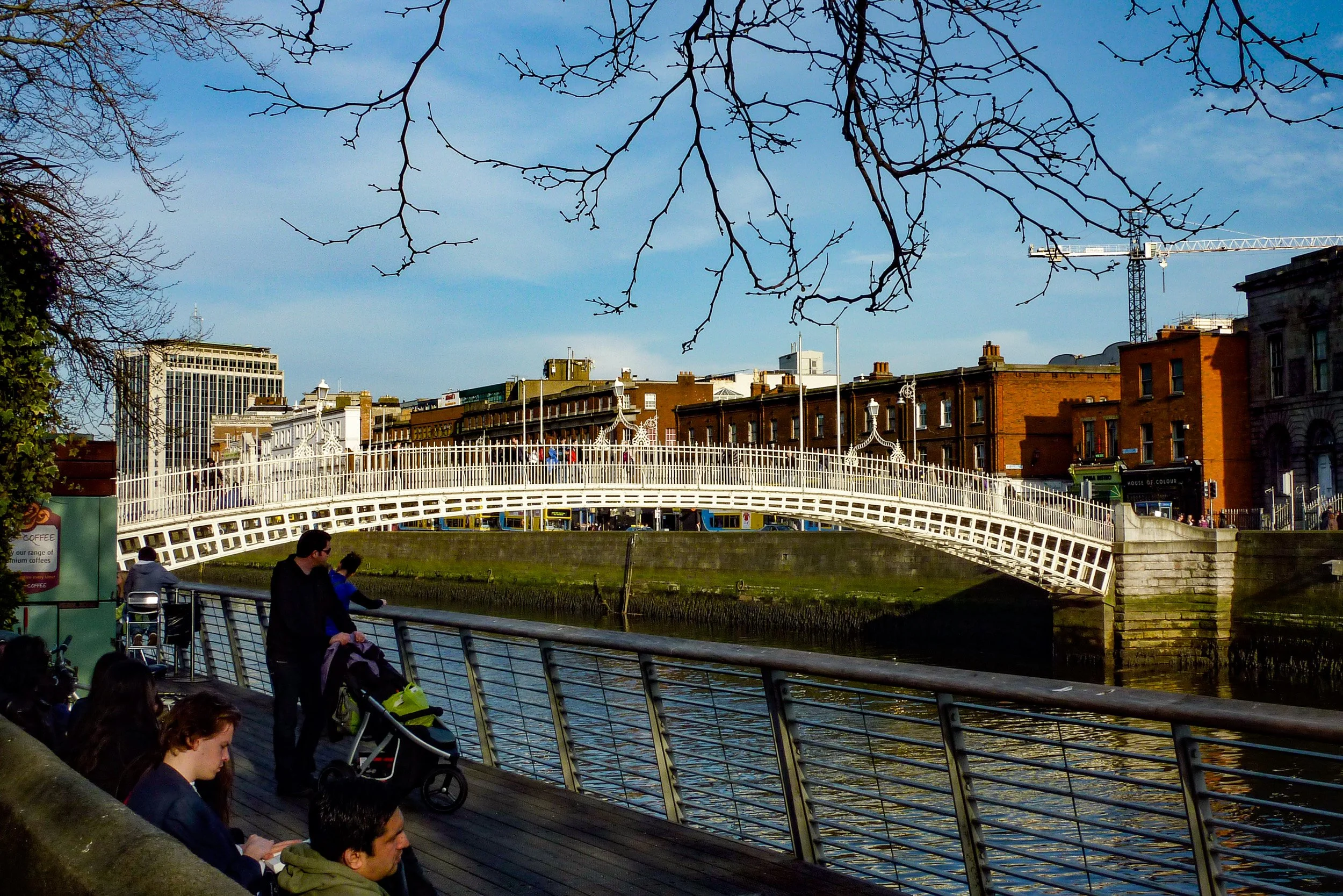 Ha'penny Bridge over the Liffey in Dublin