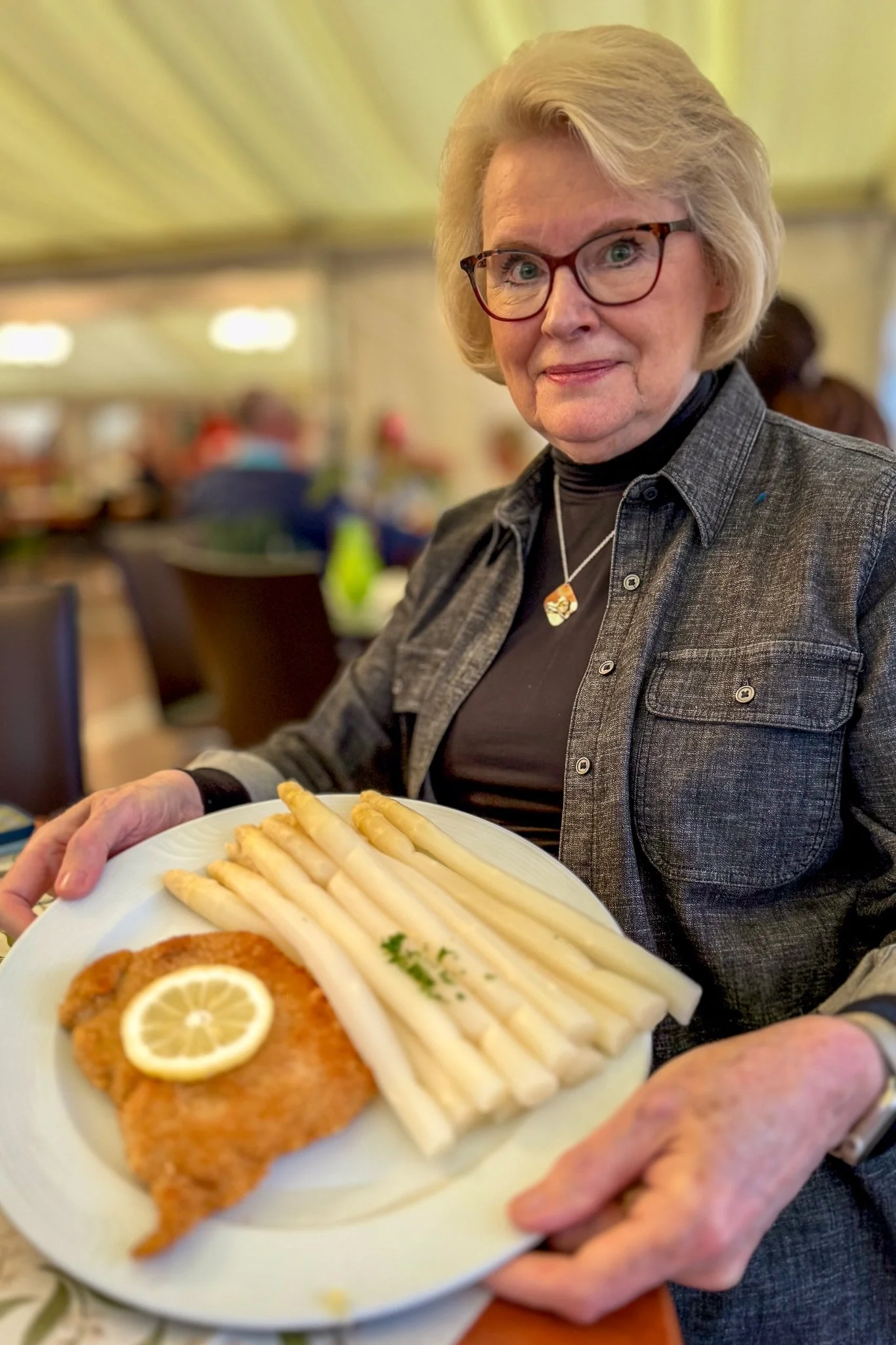 Spargel (asparagus) dinner in Germany