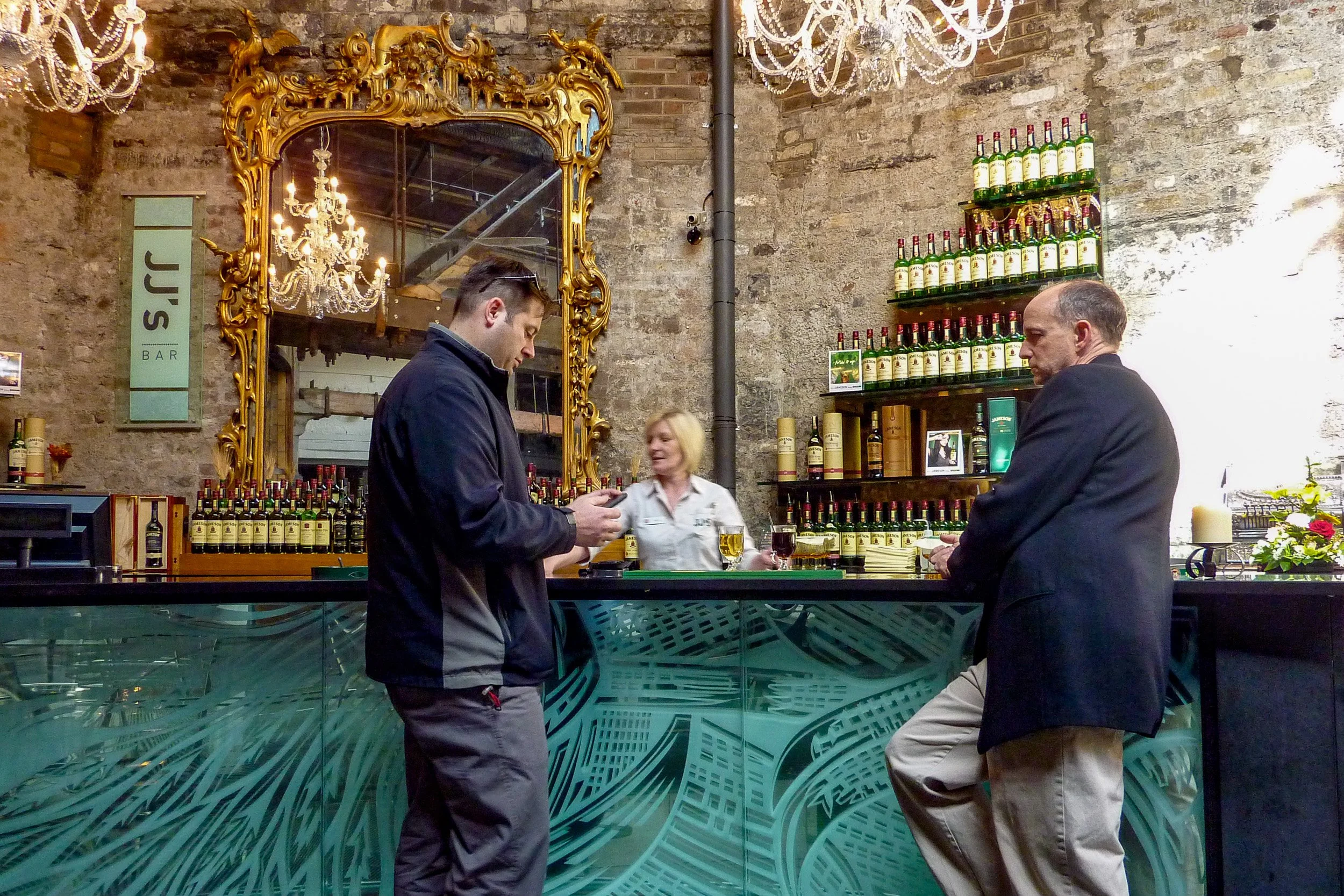 Waiting for our Jameson tour