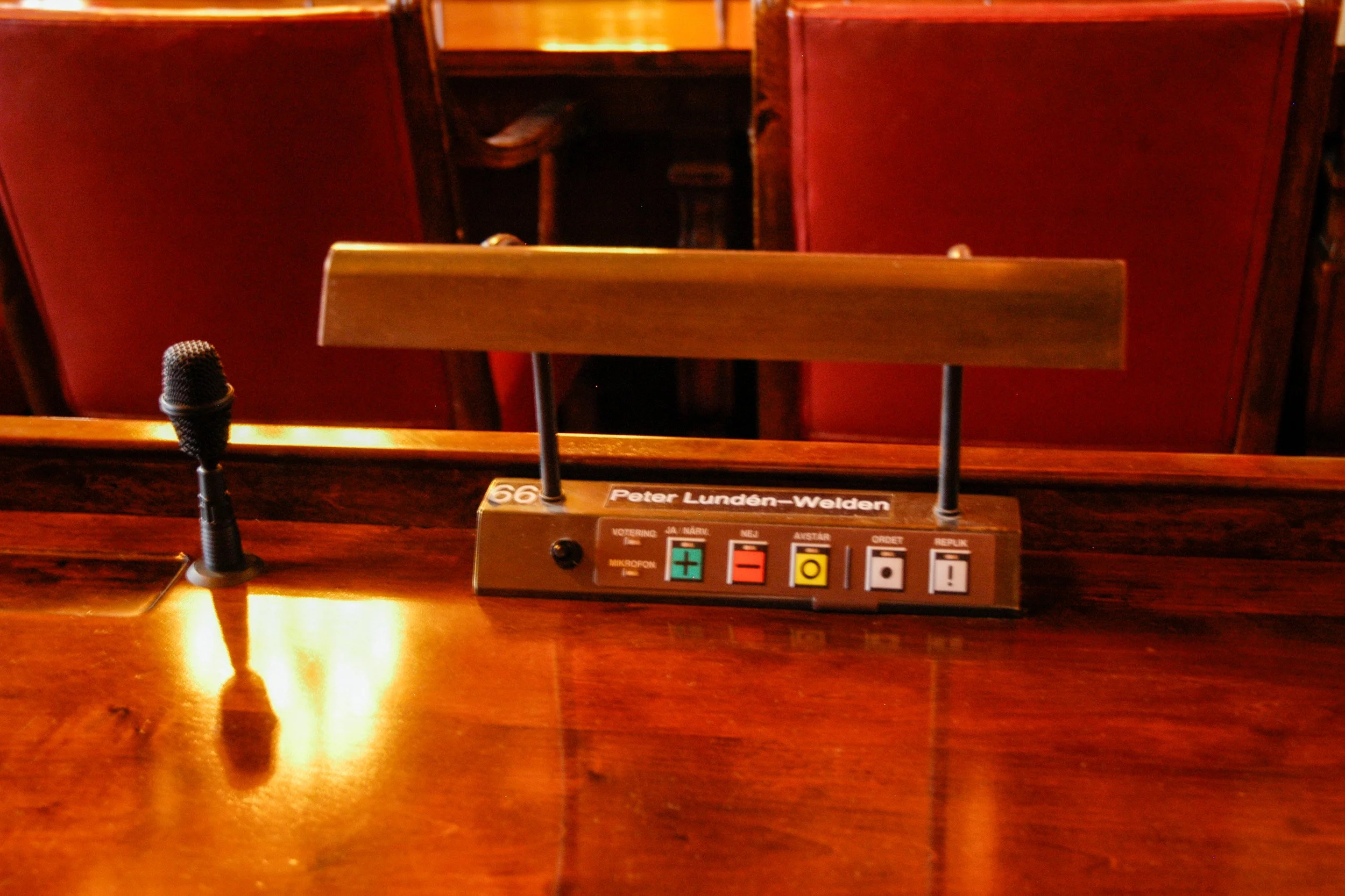 Stockholm City Hall desk