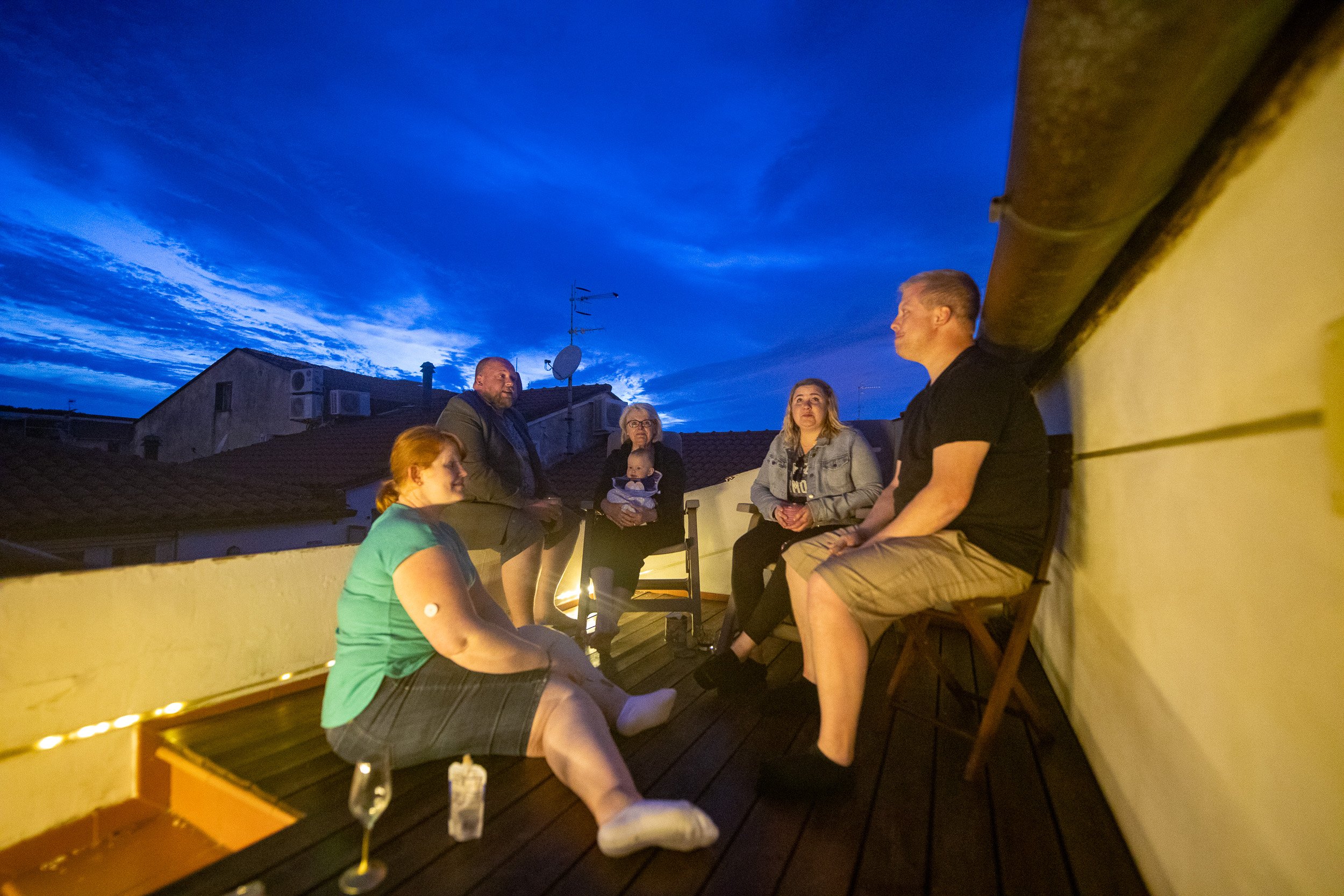 Back to the apartment rooftop for some libations