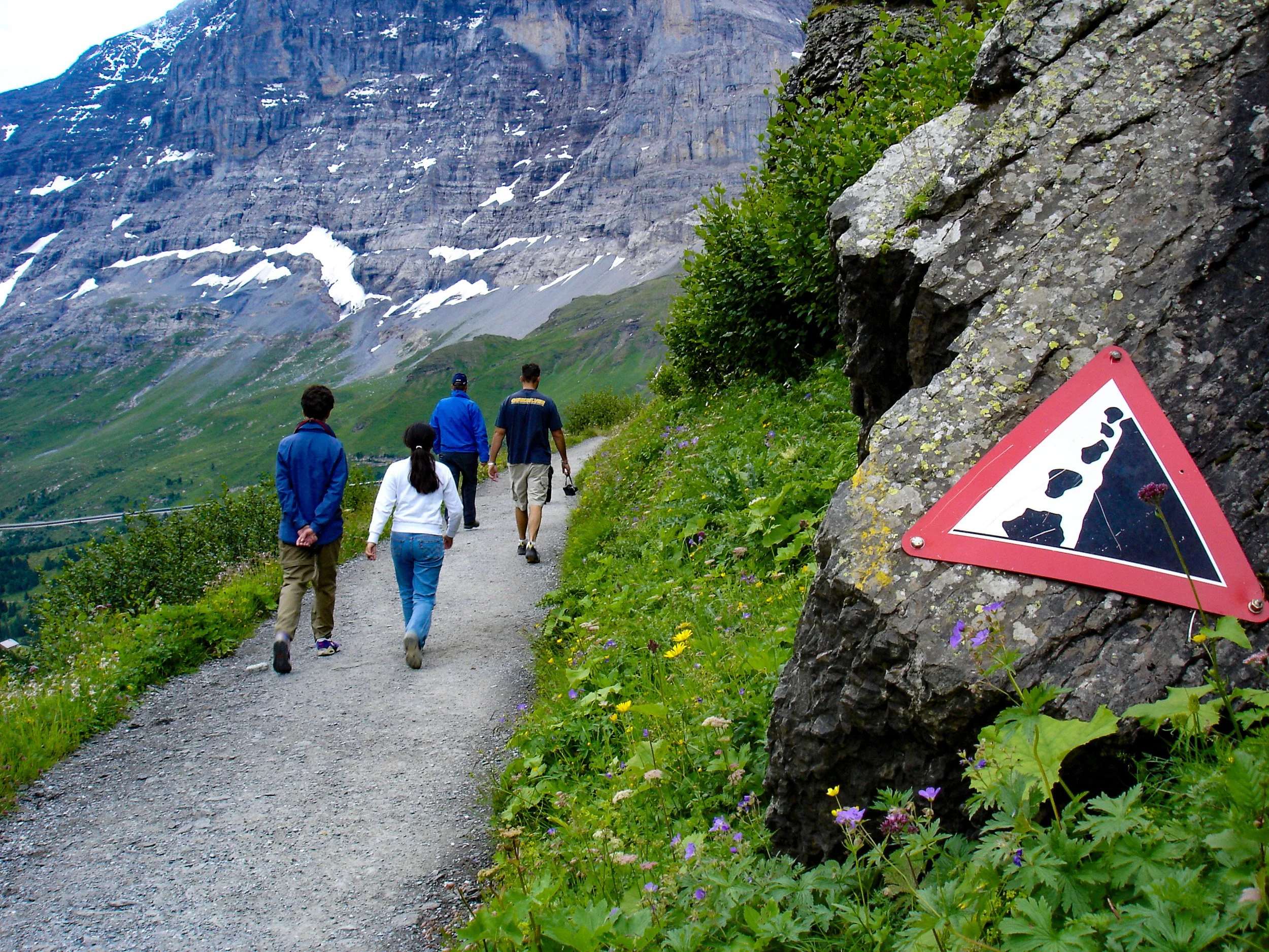 Hiking down from Männlichen