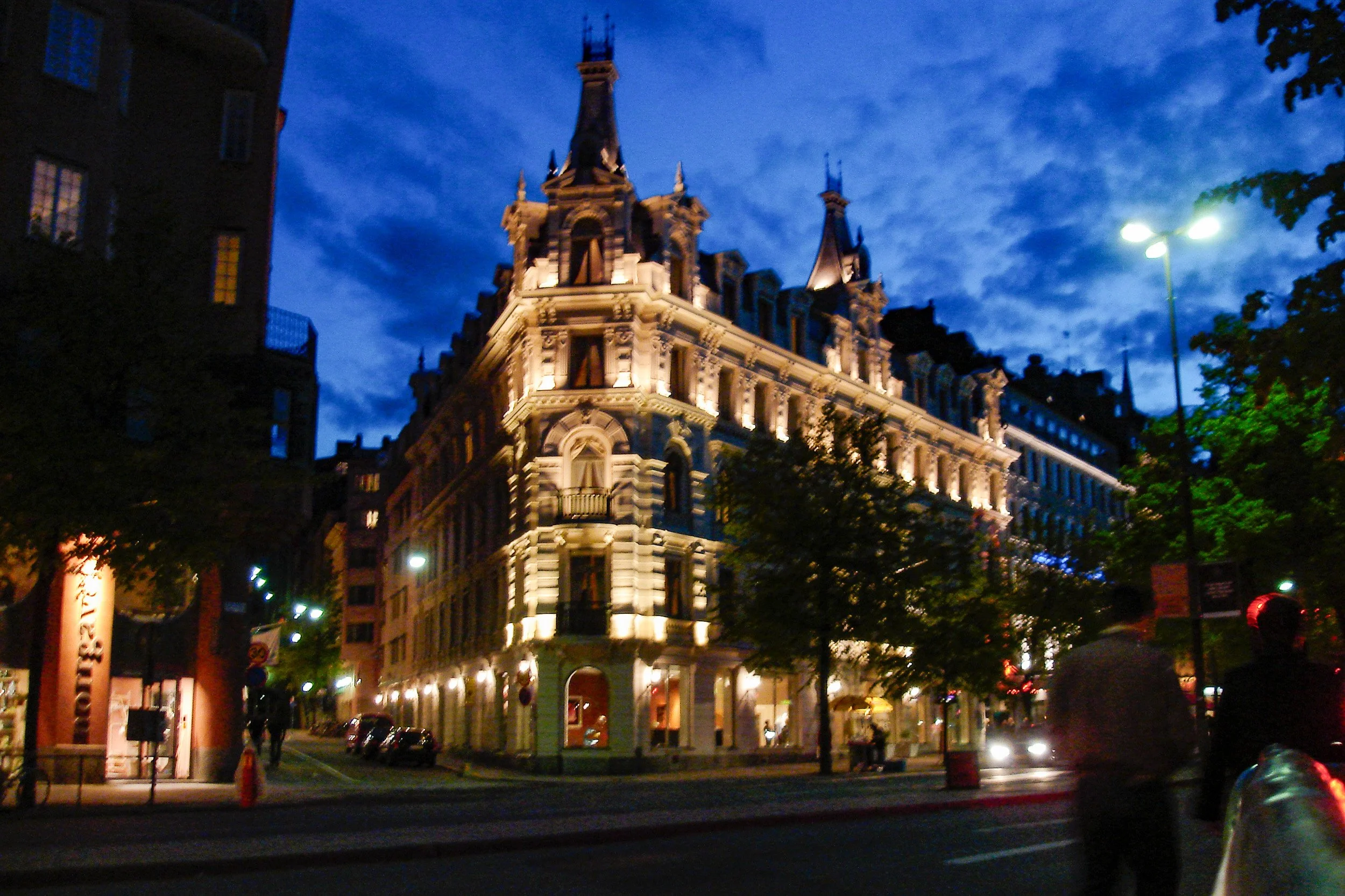Stockholm night scene