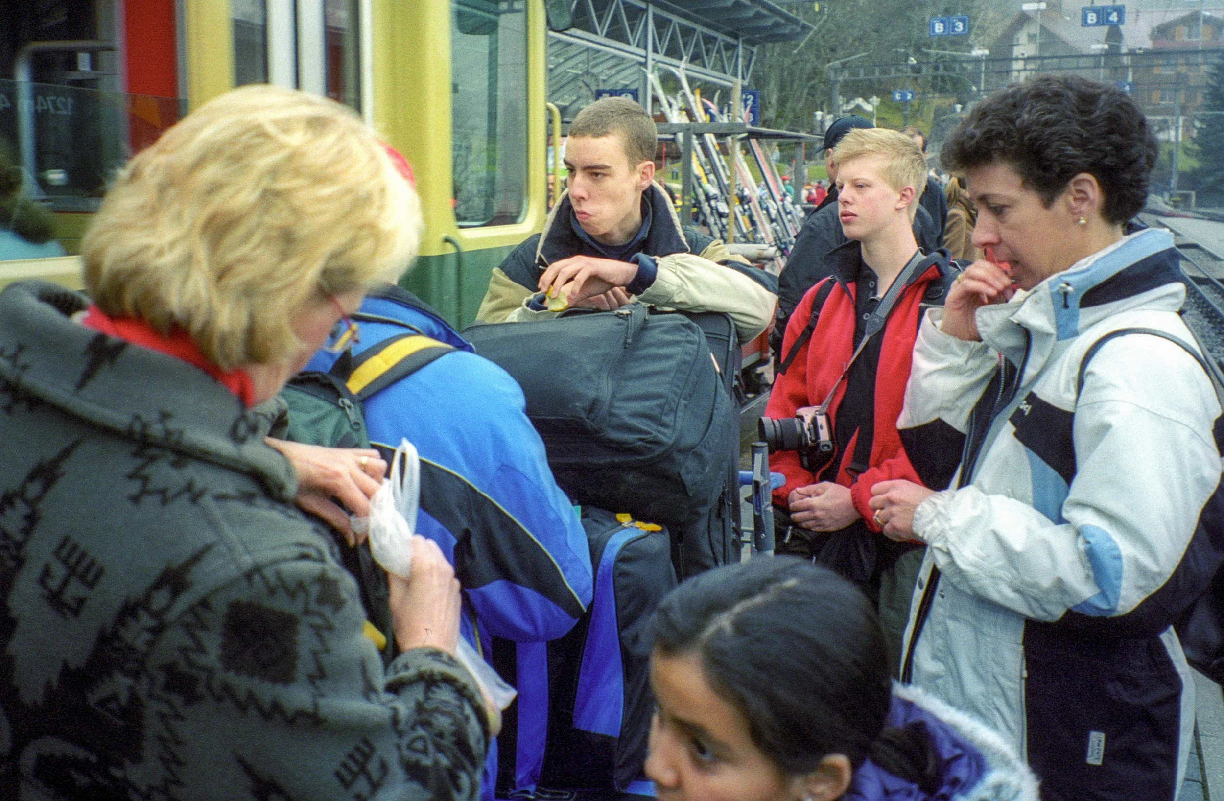 Gathering to start the ride back to Zurich