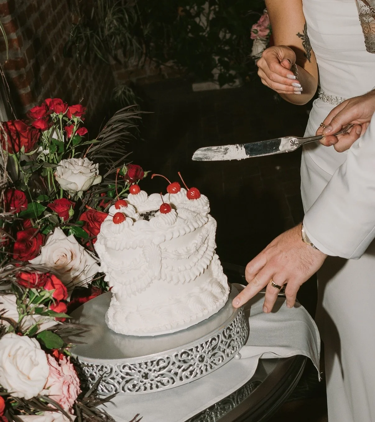 When you finally get to see the rings worn on their big day >

photo by @west_is_indigo