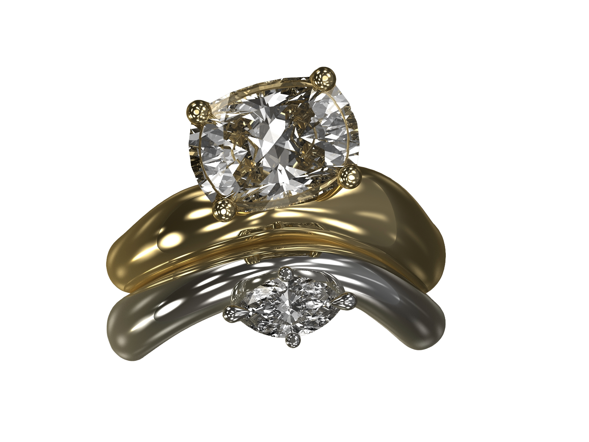 marquise wedding band