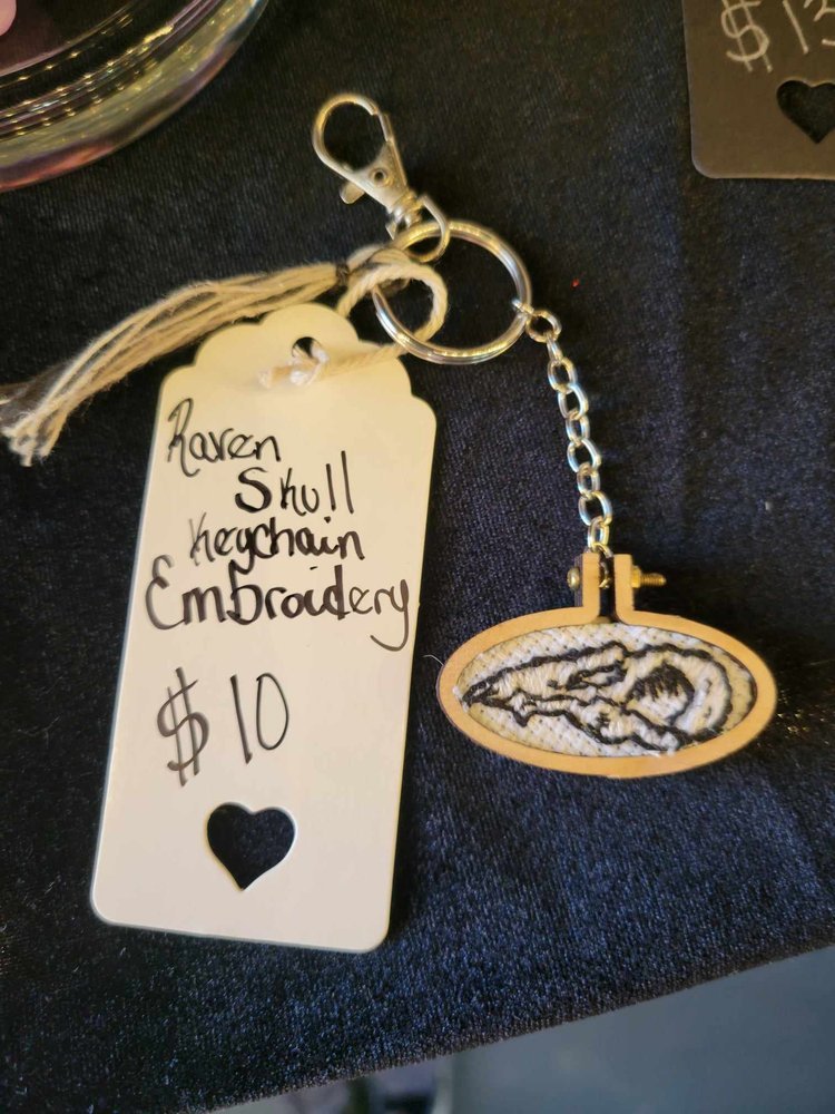 Raven Skull Embroidery