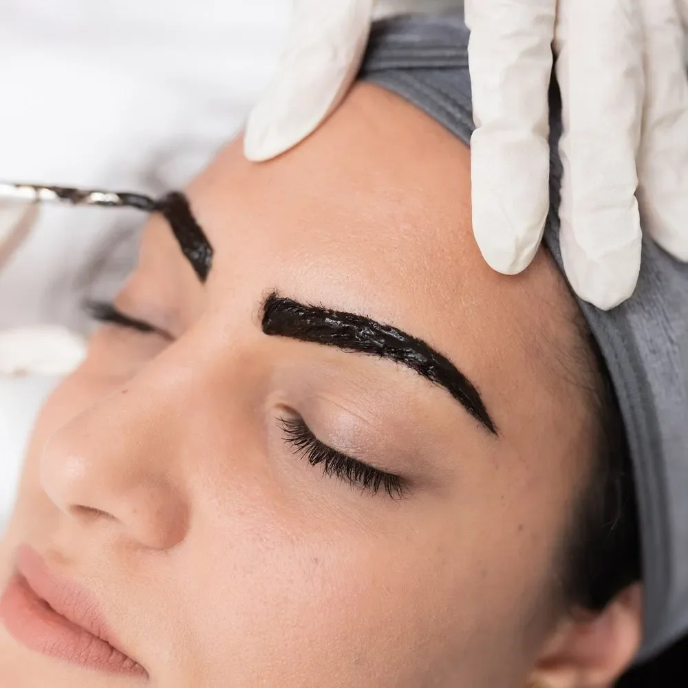 Close up of woman's closed eye