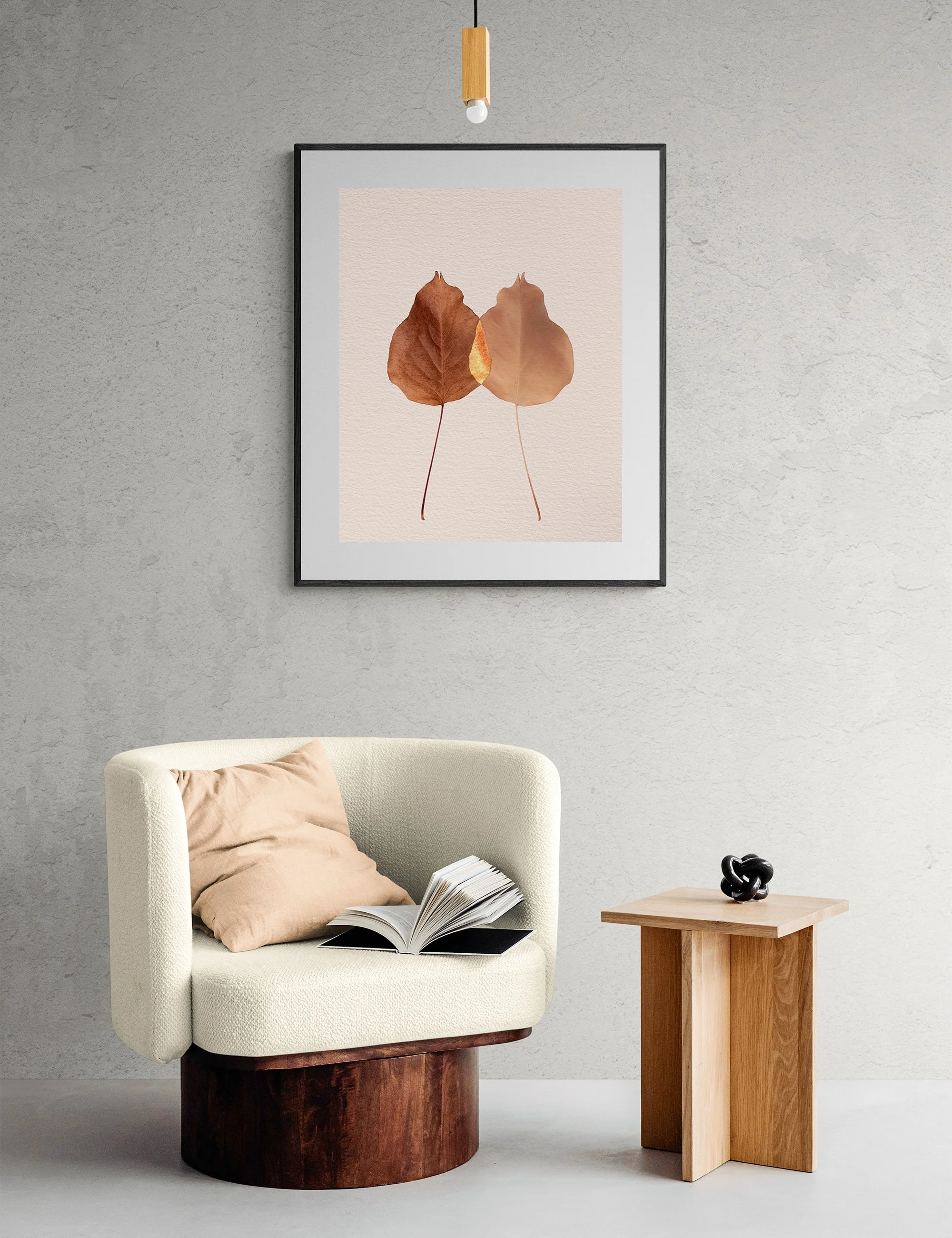 The fine art print titled Reserved from the Silent Selves collection created by Ian J Muirhead, shown in a white entry foyer