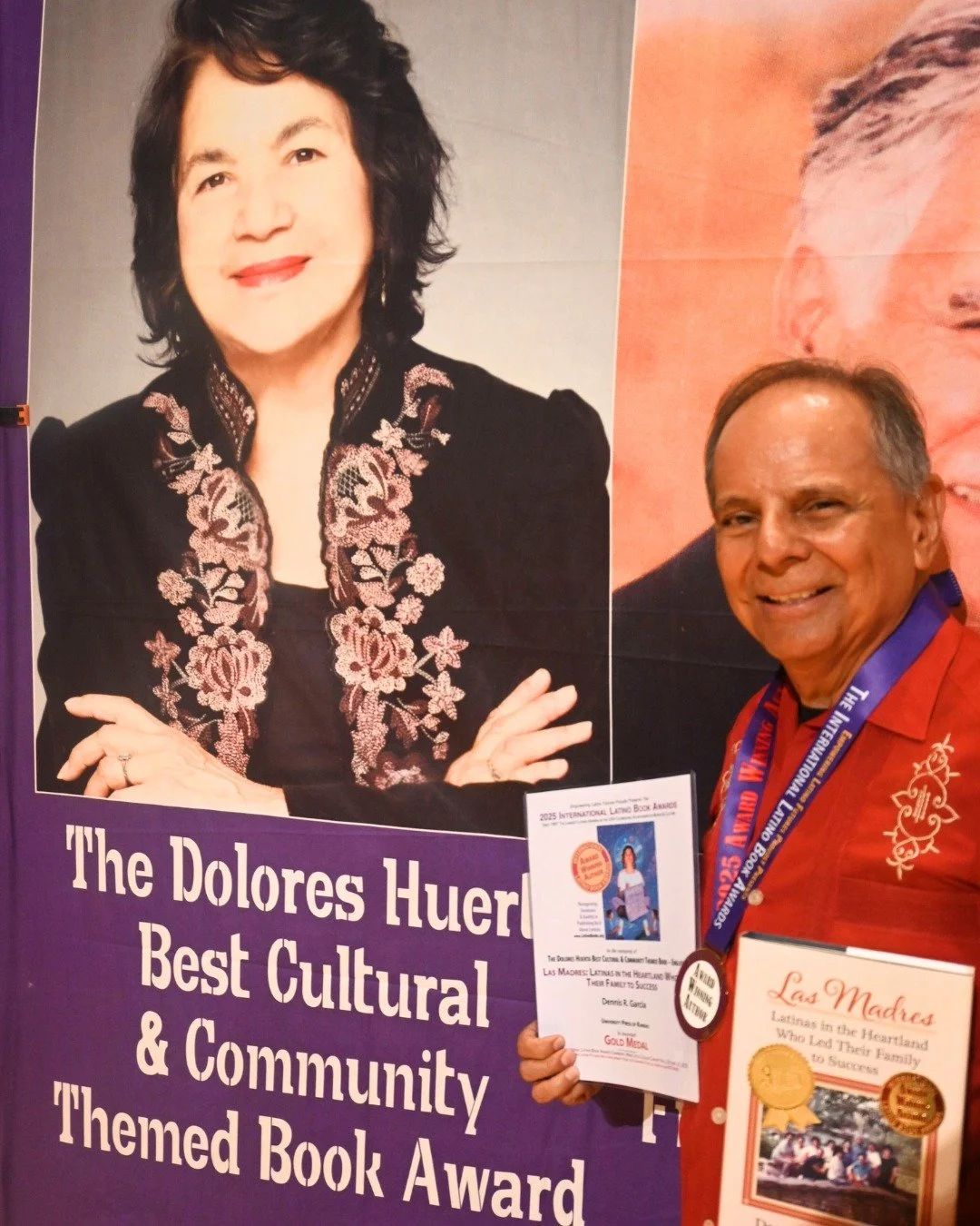 I&rsquo;m deeply honored to share that Las Madres received three awards at the 2025 International Latino Book Awards in San Diego, including the Gold Medal for The Dolores Huerta Best Culture &amp; Community Themed Book. 💜✨

To receive an award name