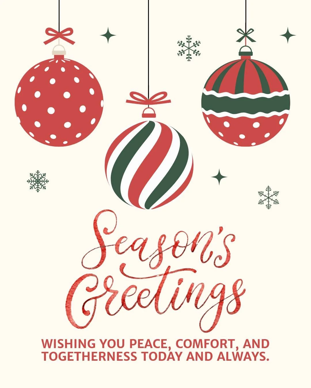 This Holiday Season I&rsquo;m reminded how the simplest moments during the Holiday Season often are the most meaningful &mdash; a shared meal, a familiar laugh, a quiet conversation.

It&rsquo;s in those ordinary moments that people are drawn togethe