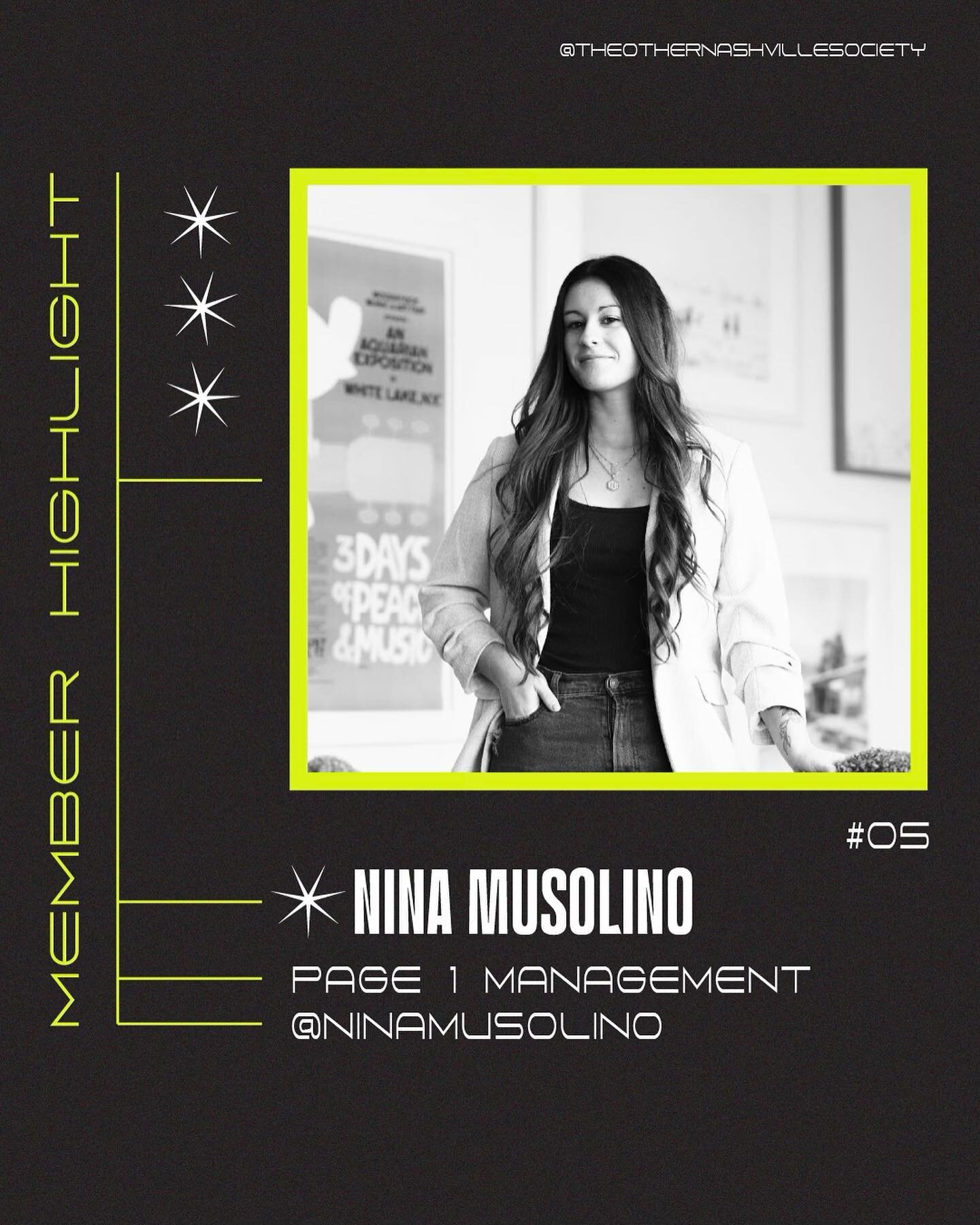 Happy #MemberHighlight day!! Swipe to get to know @ninamusolino , an incredible manager in town.