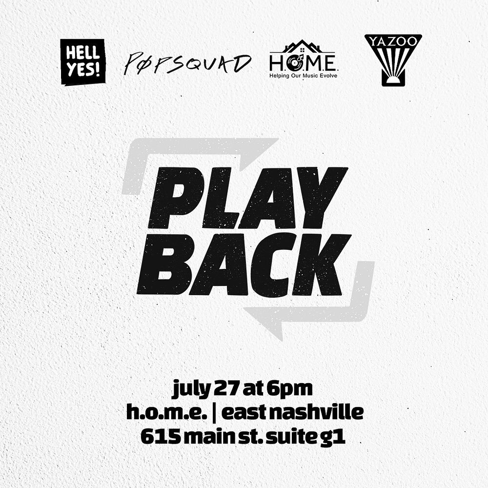 Are you interested in gathering, listening to unreleased music, and sharing feedback in a safe, trusted environment?! Head to the link in our IG Story to learn more about the Playback event on July 27! #OtherNashville