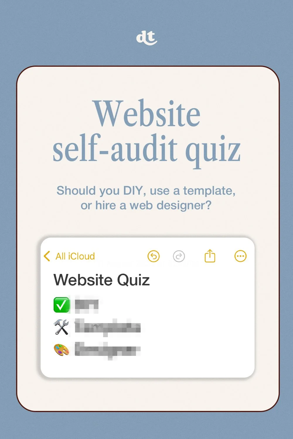 Should you DIY your website, use a template, or hire a designer? Take this 5-question quiz