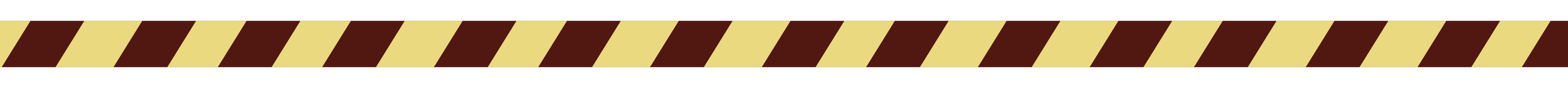 Close-up of yellow and black caution tape with diagonal stripes.