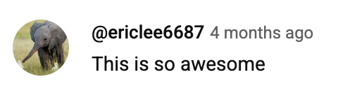 Student testimonial