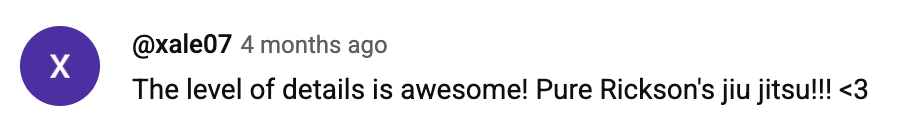 Student testimonial