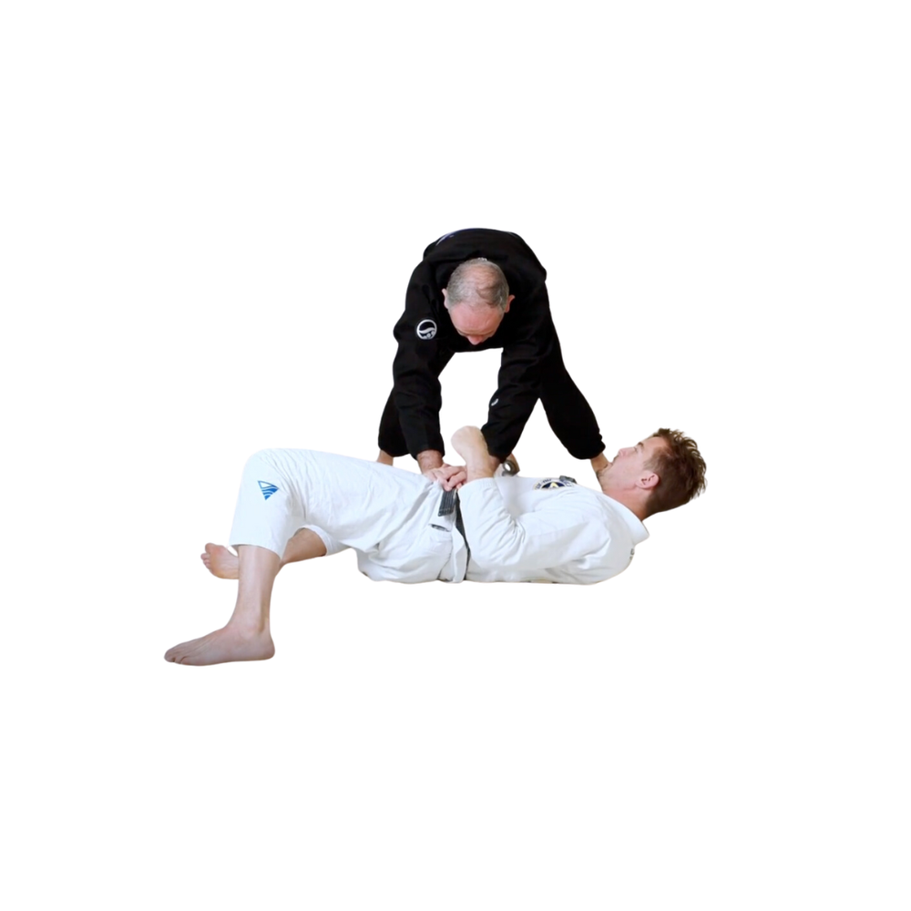 Chris demonstrating the Hip Escape Frame