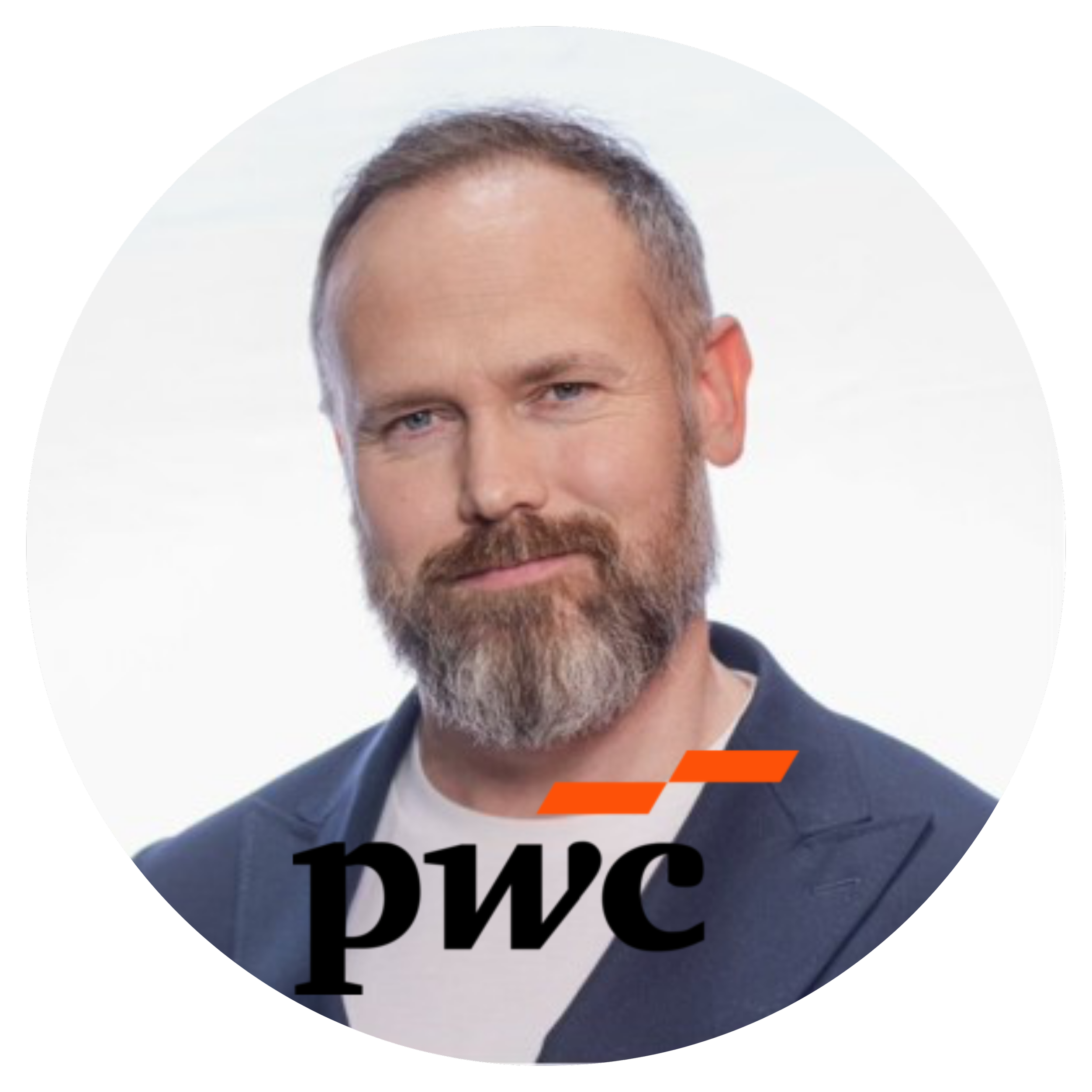 Picture of Rob McCargow with the PwC logo