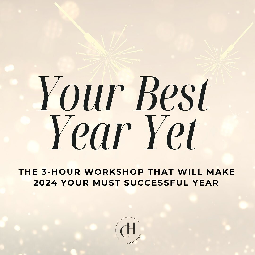 Do you want to make 2024 your most successful year yet?! 

Whether it&rsquo;s getting fit, saving money, eating healthier, changing career, stopping smoking, starting your own business, or any other goal, this workshop is designed to give you everyth