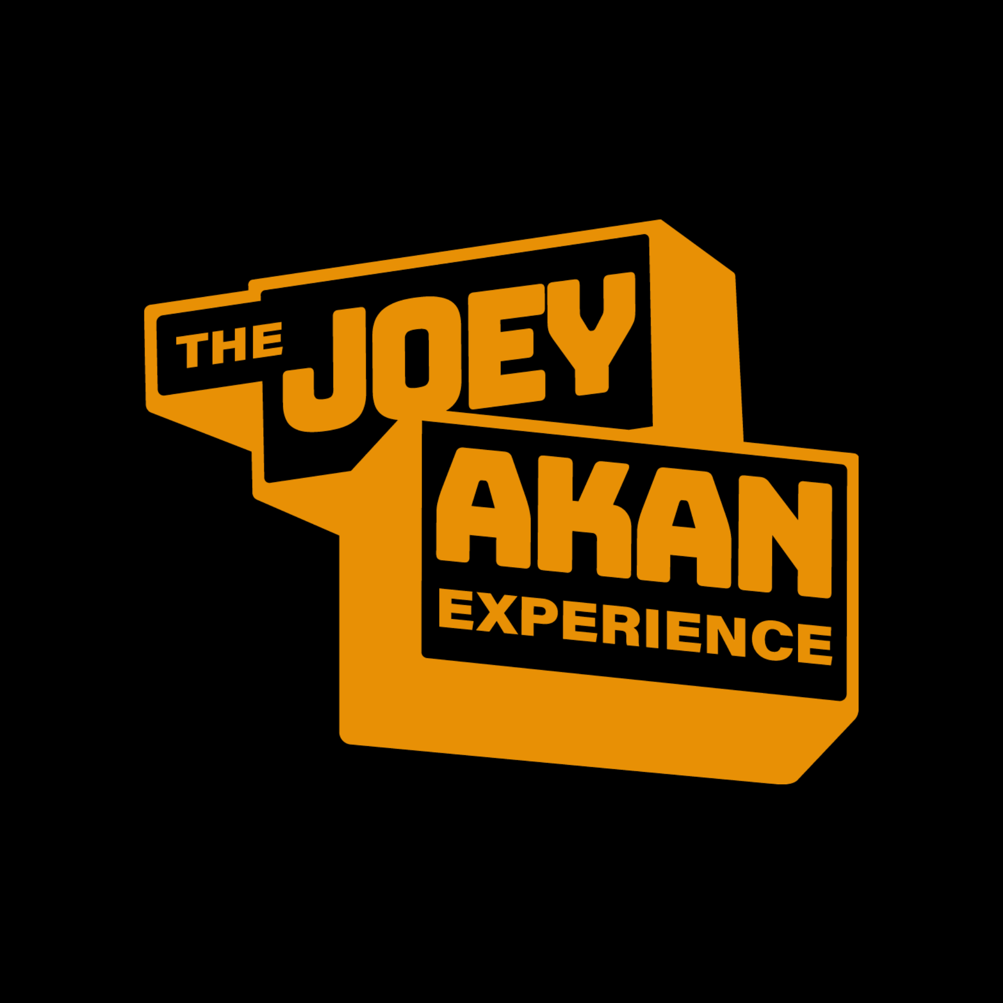 Joey Akan Experience Logo on Black Background