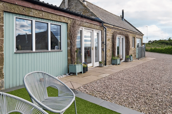 The outside of Greenbrae Steading, a traditional barn converted to a meeting and co-working space