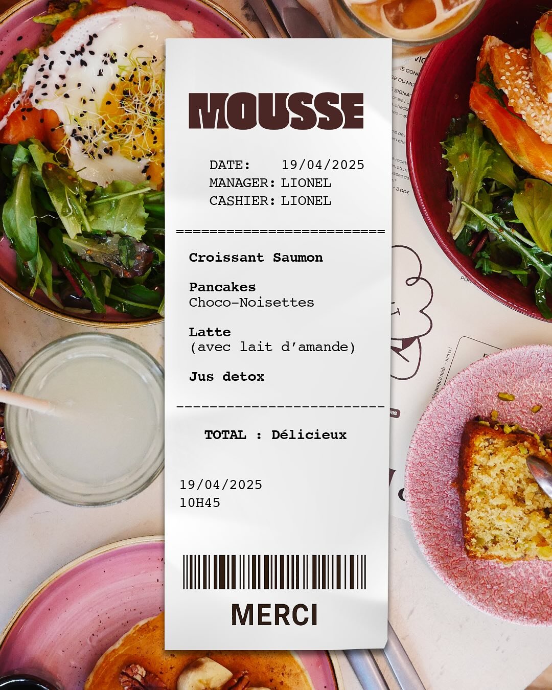 🧾3 tickets. 3 ambiances. Un seul destin : bruncher.

🥞 Et toi, t&rsquo;es plut&ocirc;t quel brunch ?

P&acirc;ques, c&rsquo;est la chasse aux &oelig;ufs mais chez Mousse, c&rsquo;est la chasse aux derni&egrave;res tables de brunch, r&eacute;serve v