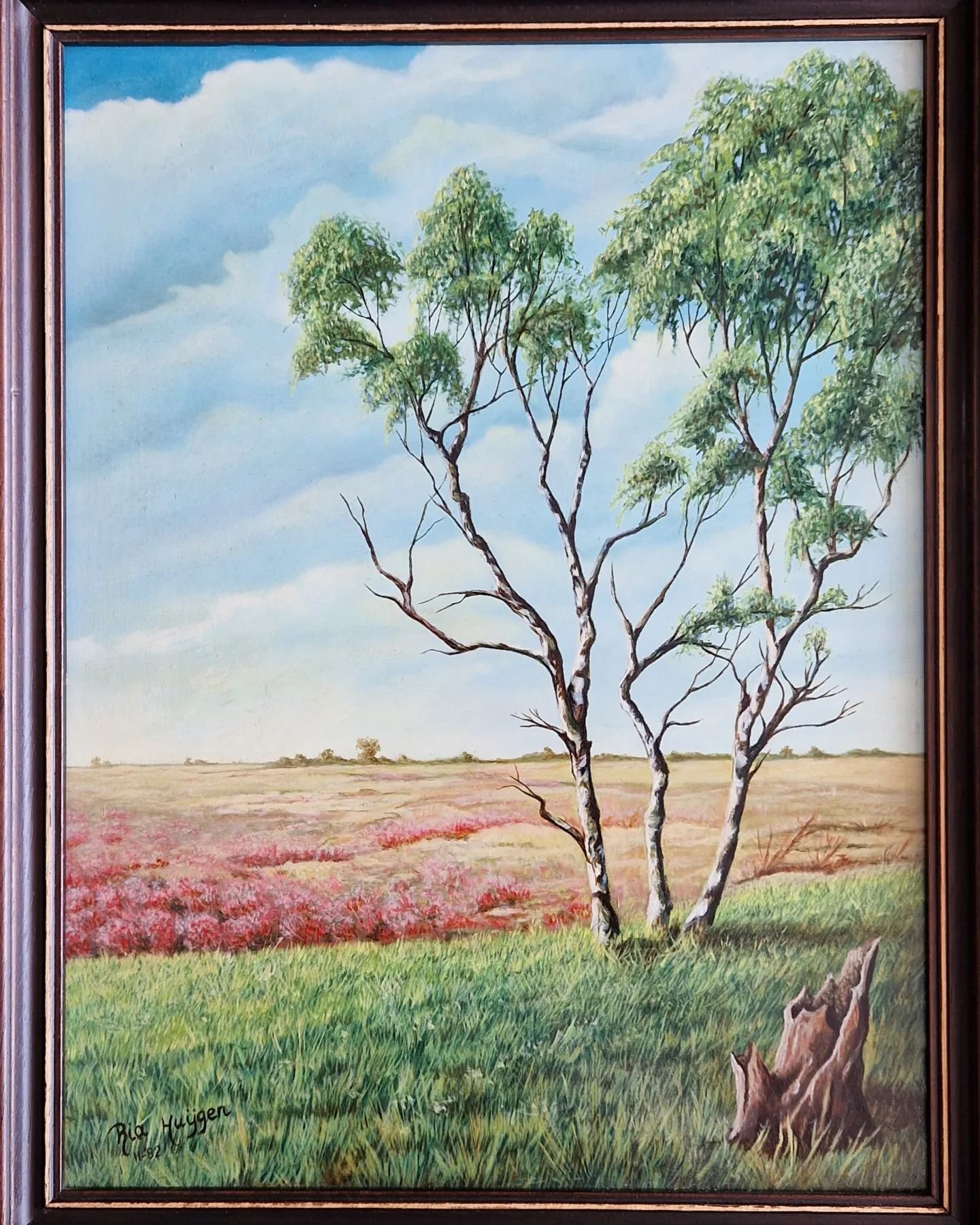 1982. Olieverf op masonite paneel 30x40cm.
Met alles erin wat ik van Herman Bulder heb geleerd.
Ik kijk er nog graag naar.