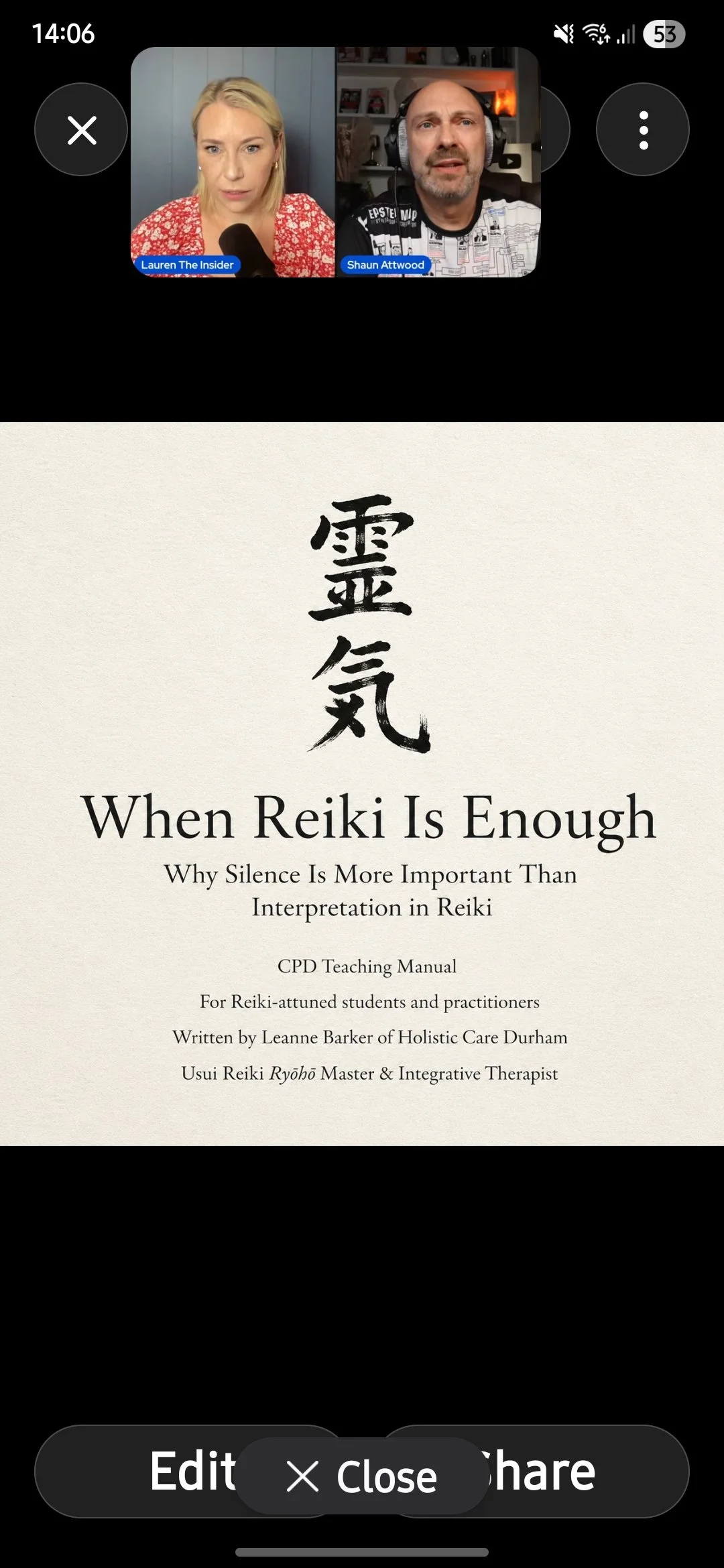 When Reiki Is Enough Digital Manual