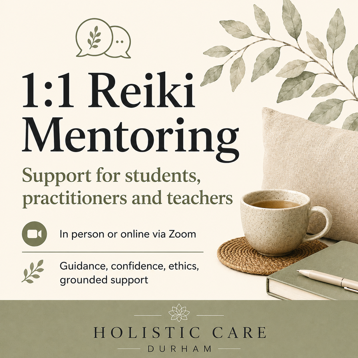 1:1 Reiki Mentoring 2hrs