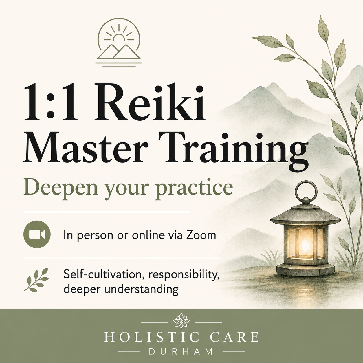 1:1 Reiki Master Training 14hrs