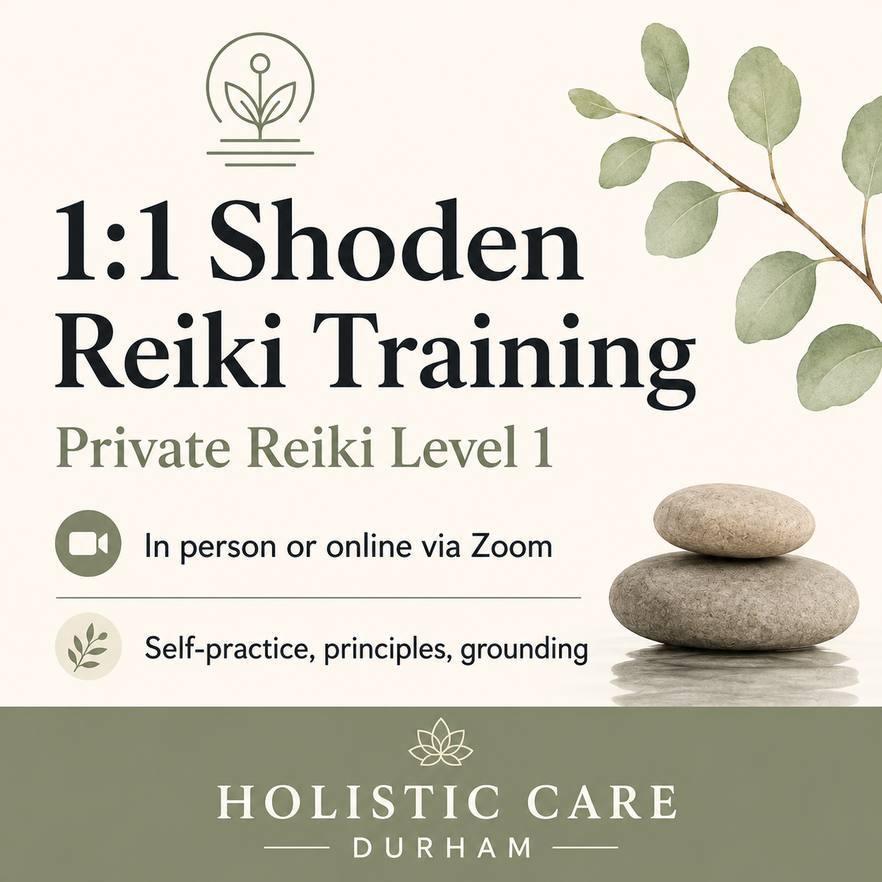 1:1 Shoden Reiki Training 14hrs